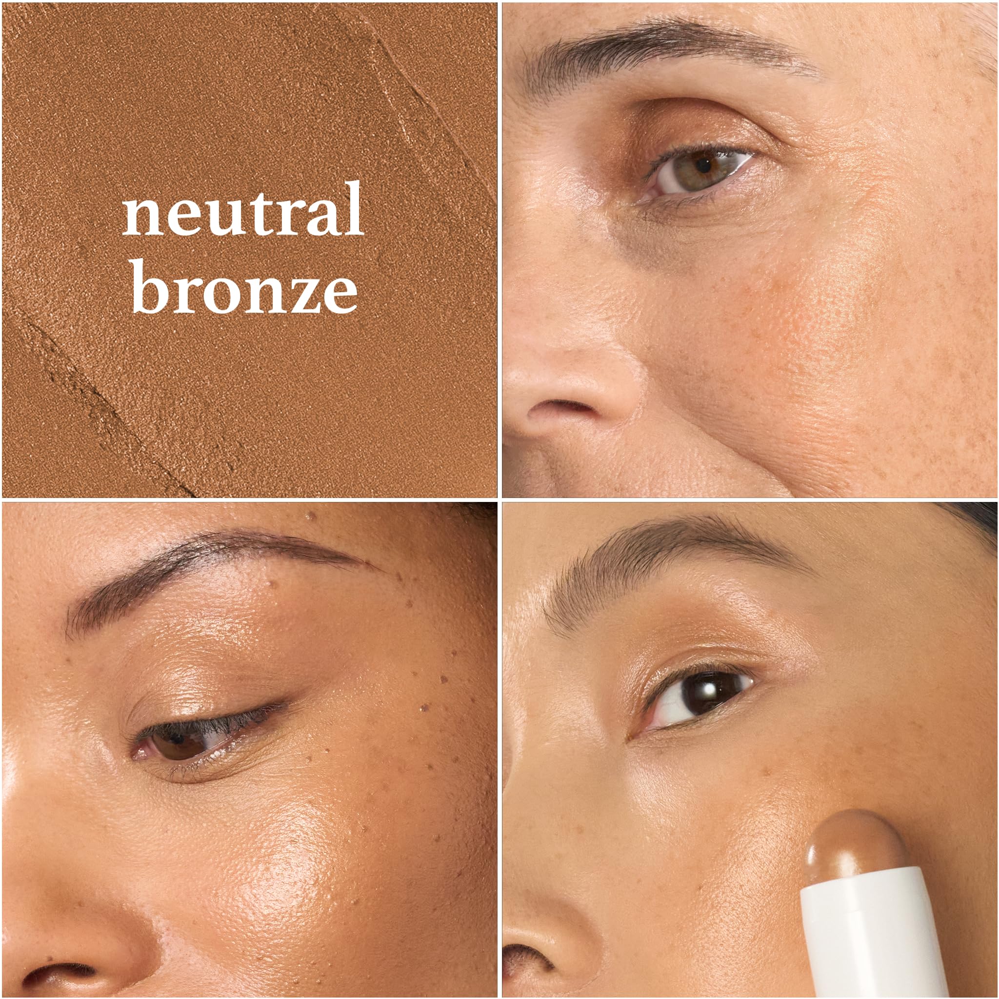Julep Skip The Brush Cream To Powder Blush Stick - Neutral Bronze - Blendable And Buildable Color - 2-In-1 Blush And Lip Makeup