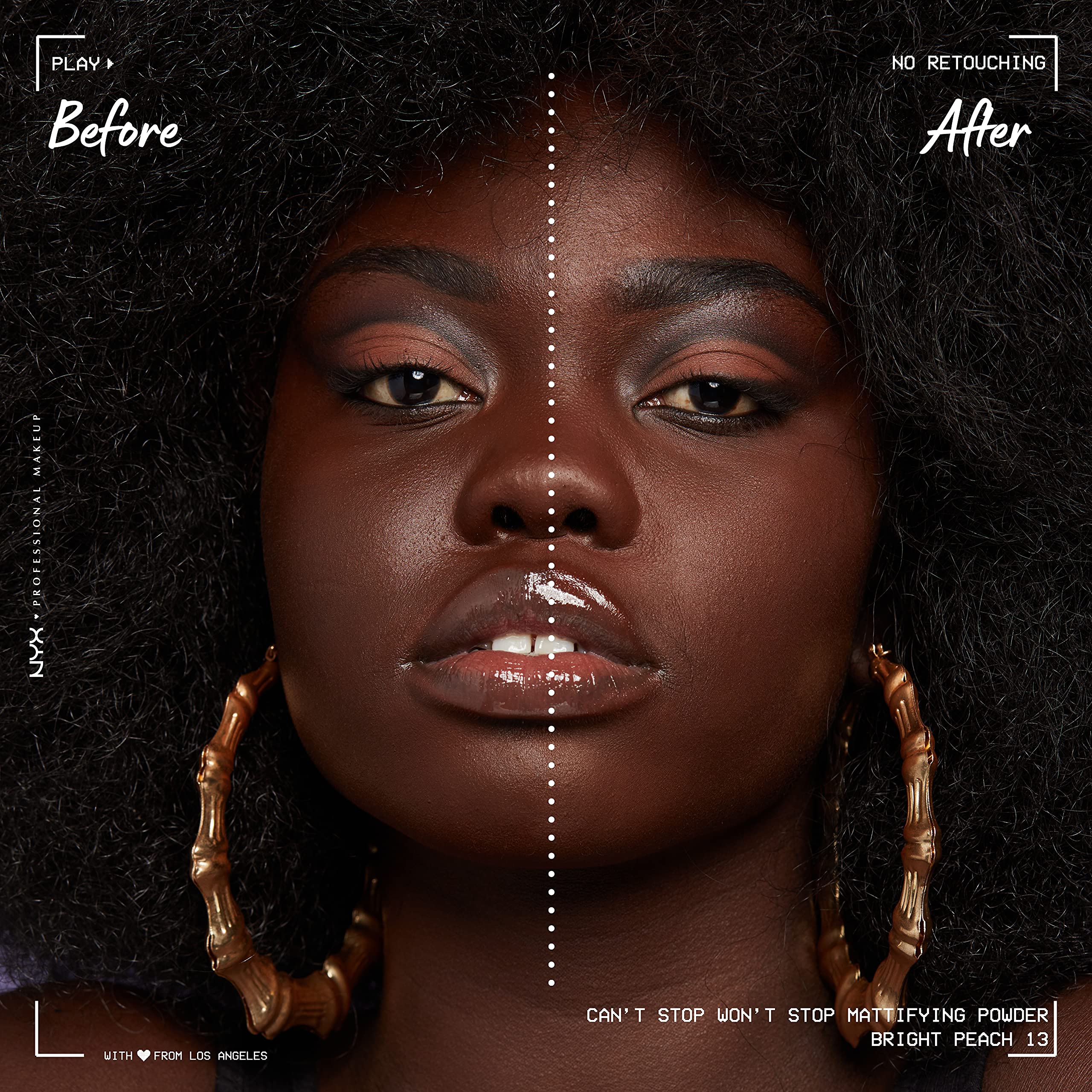 NYX PROFESSIONAL MAKEUP Can't Stop Won't Stop Mattifying Pressed Powder - Bright Peach
