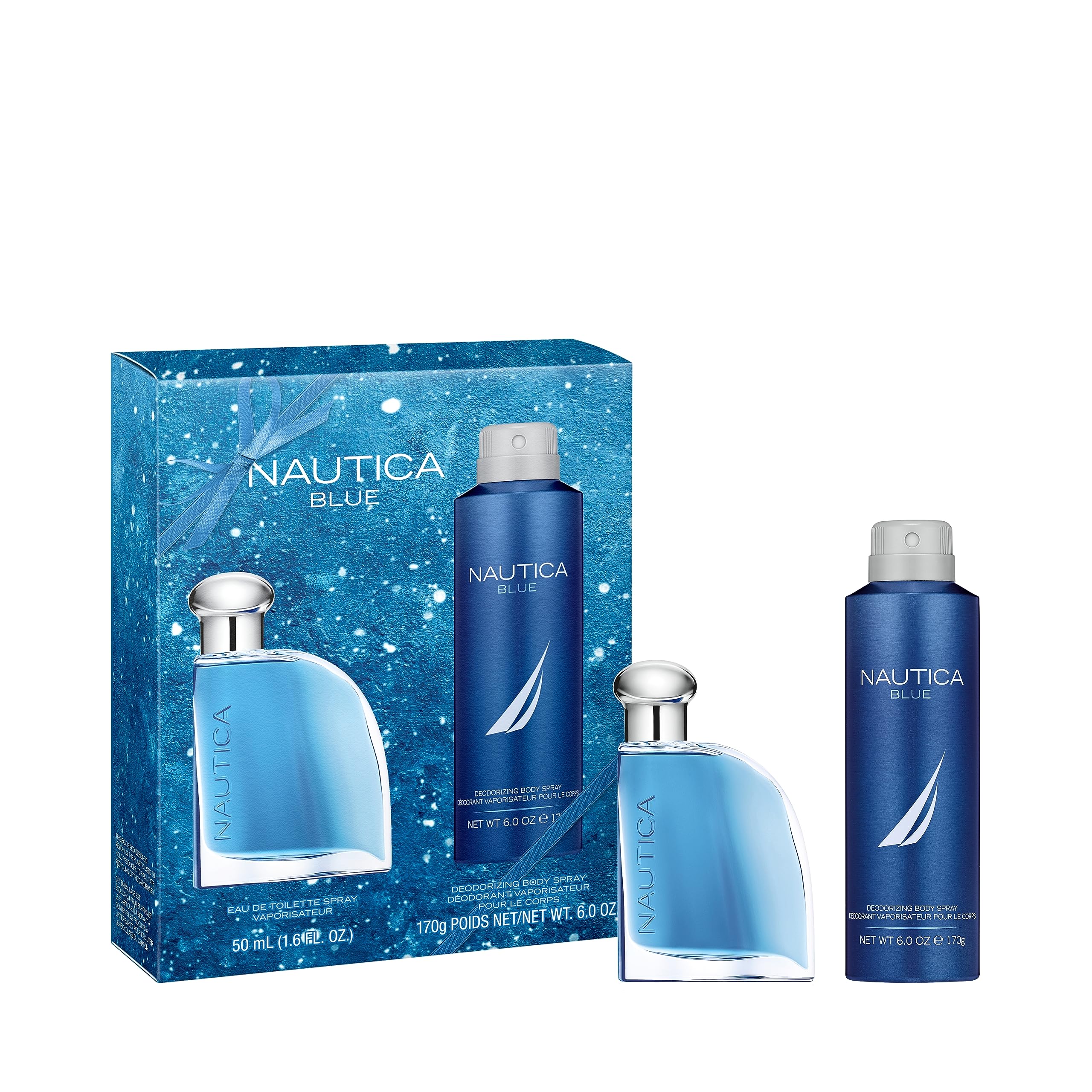 Nautica Blue Mens 2-Pc. Eau De Toilette & Body Spray Holiday Gift Set