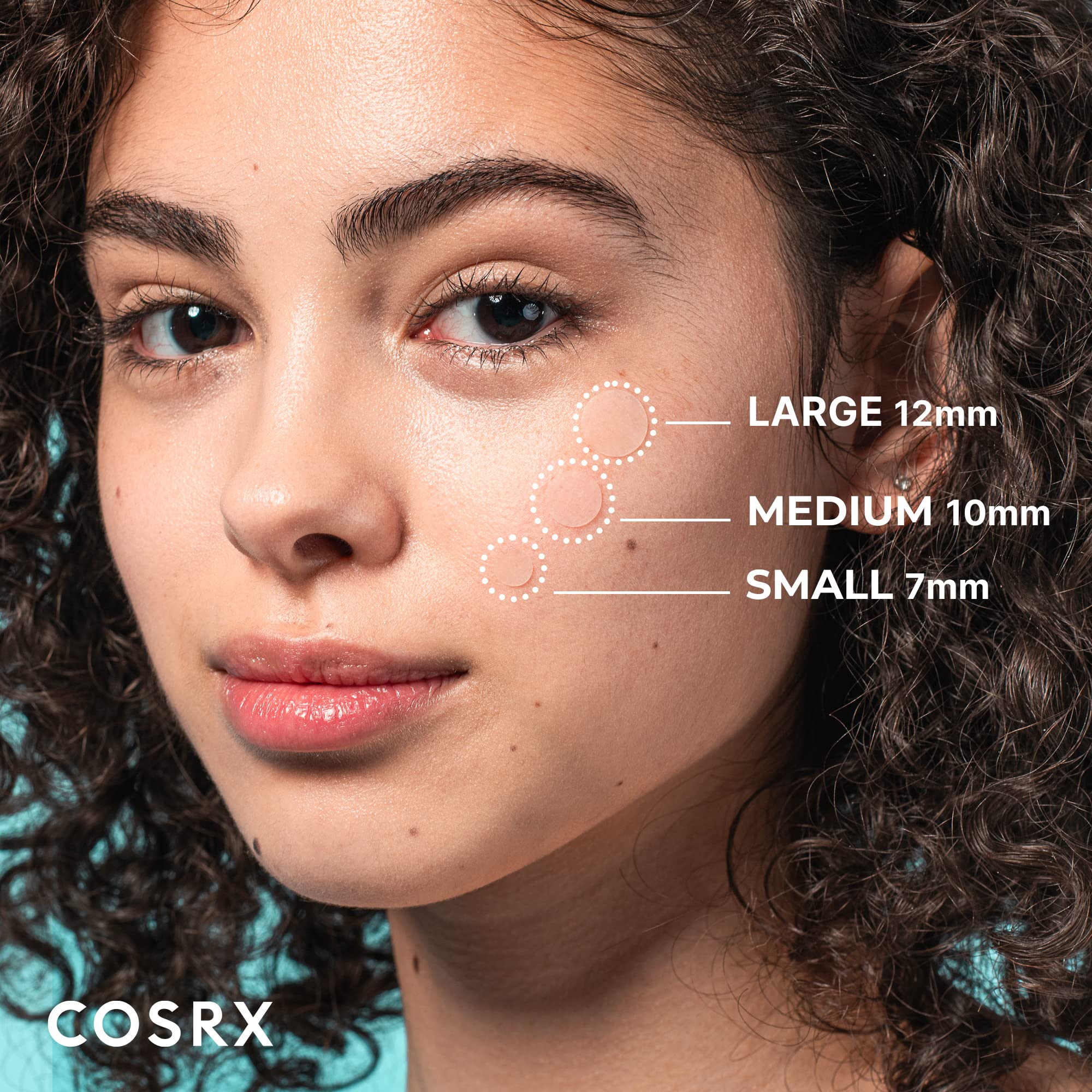 cOSRX Acne Pimple Patch (96 count) Absorbing Hydrocolloid Spot Treatment Fast Healing, Blemish cover, Three Sizes