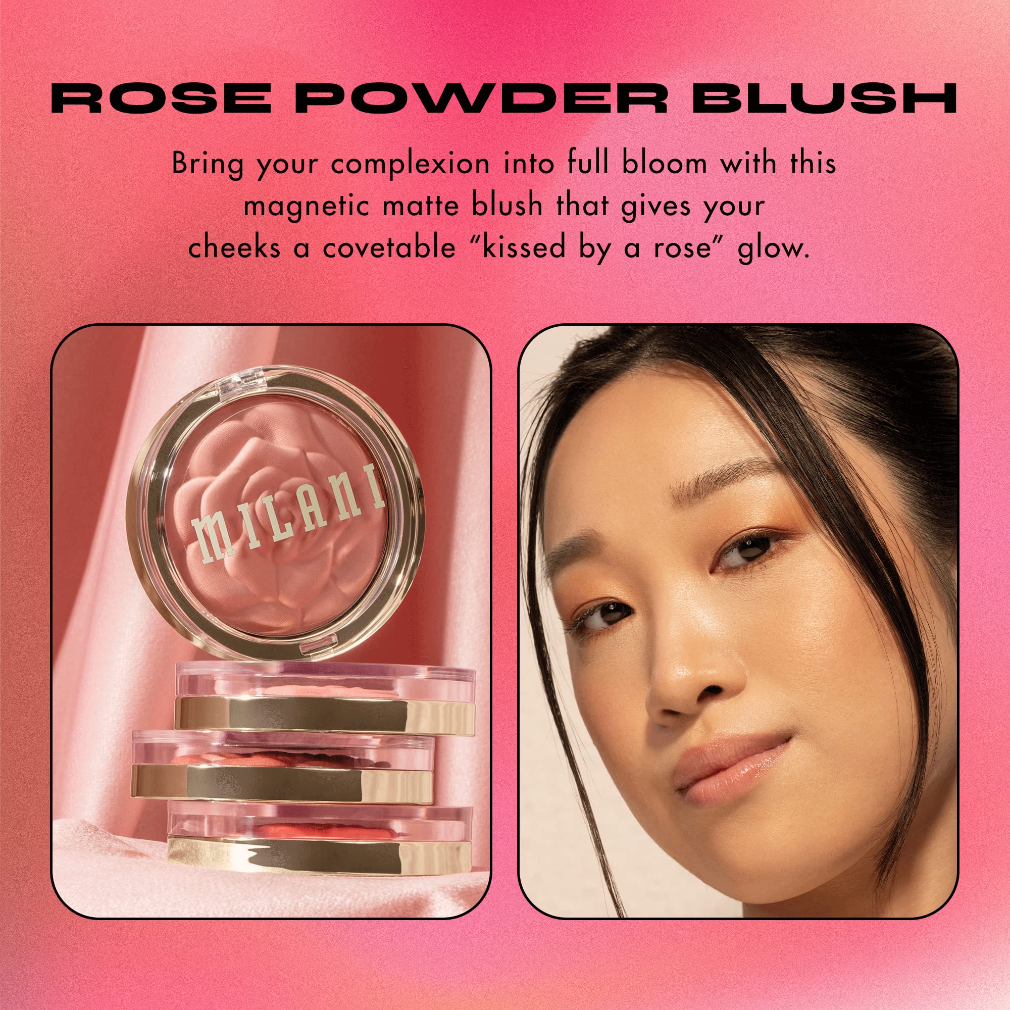Milani Rose Powder Blush - Blossomtime Rose (0.6 Ounce) Cruelty-Free Blush - Shape, Contour & Highlight Face With Matte Or Shimm