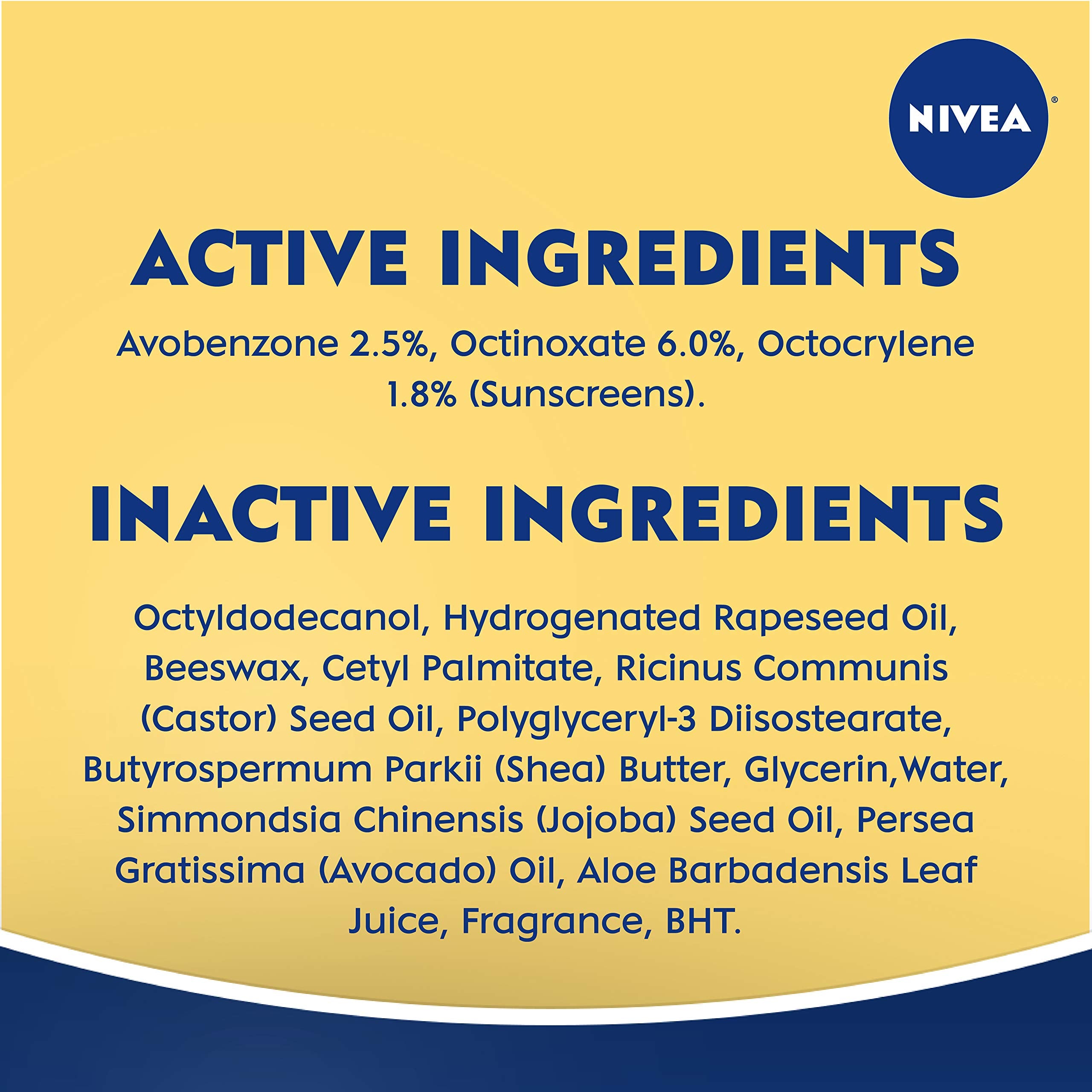 NIVEA Smoothness Lip Care, Lip Balm SPF 15, Mineral Oil Free Lip Moisturizer with Shea Butter, Jojoba Oil and Avocado Oil, 0.17