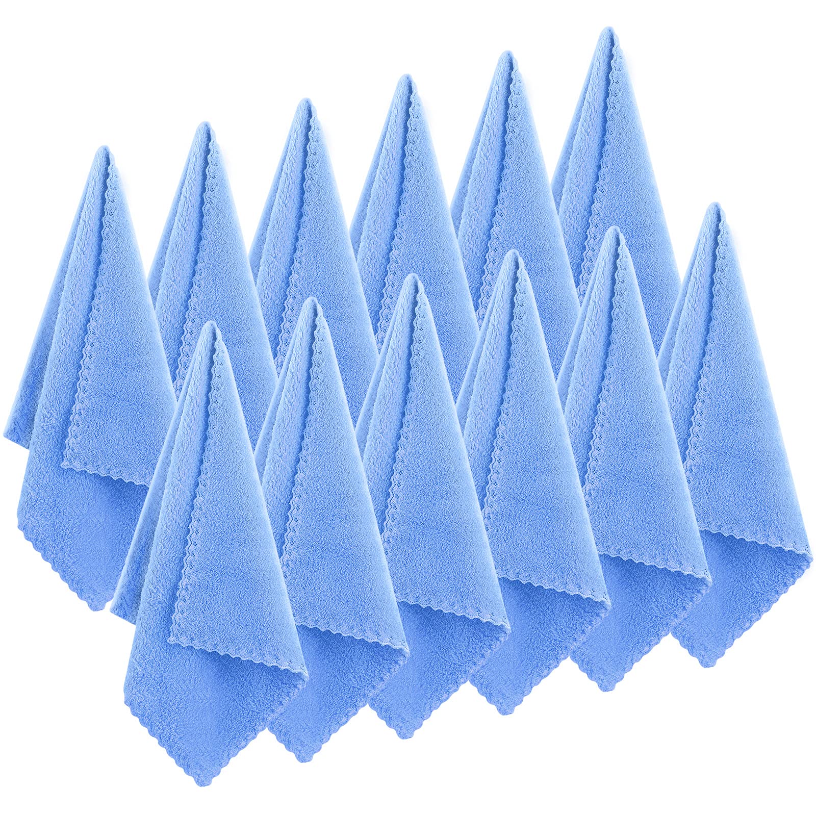 Syhood 12 Pieces Face Wash Cloth 12 x 12 in Makeup Remover Cloths Towel Coral Velvet Facial Microfiber Cloths Soft Fast Drying F