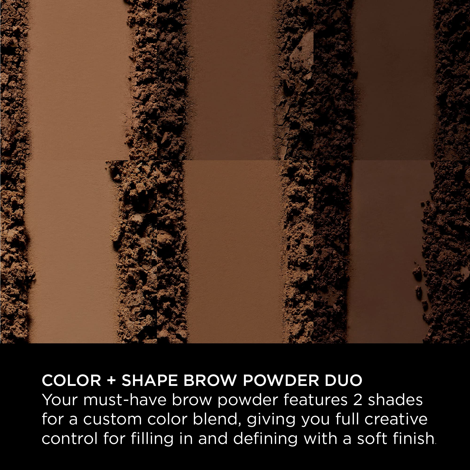 Sigma Beauty Color + Shape Brow Powder Duo - Eye Brow Palette for Natural, Defined Brows - Dark and Light Brow Powder to Tint an