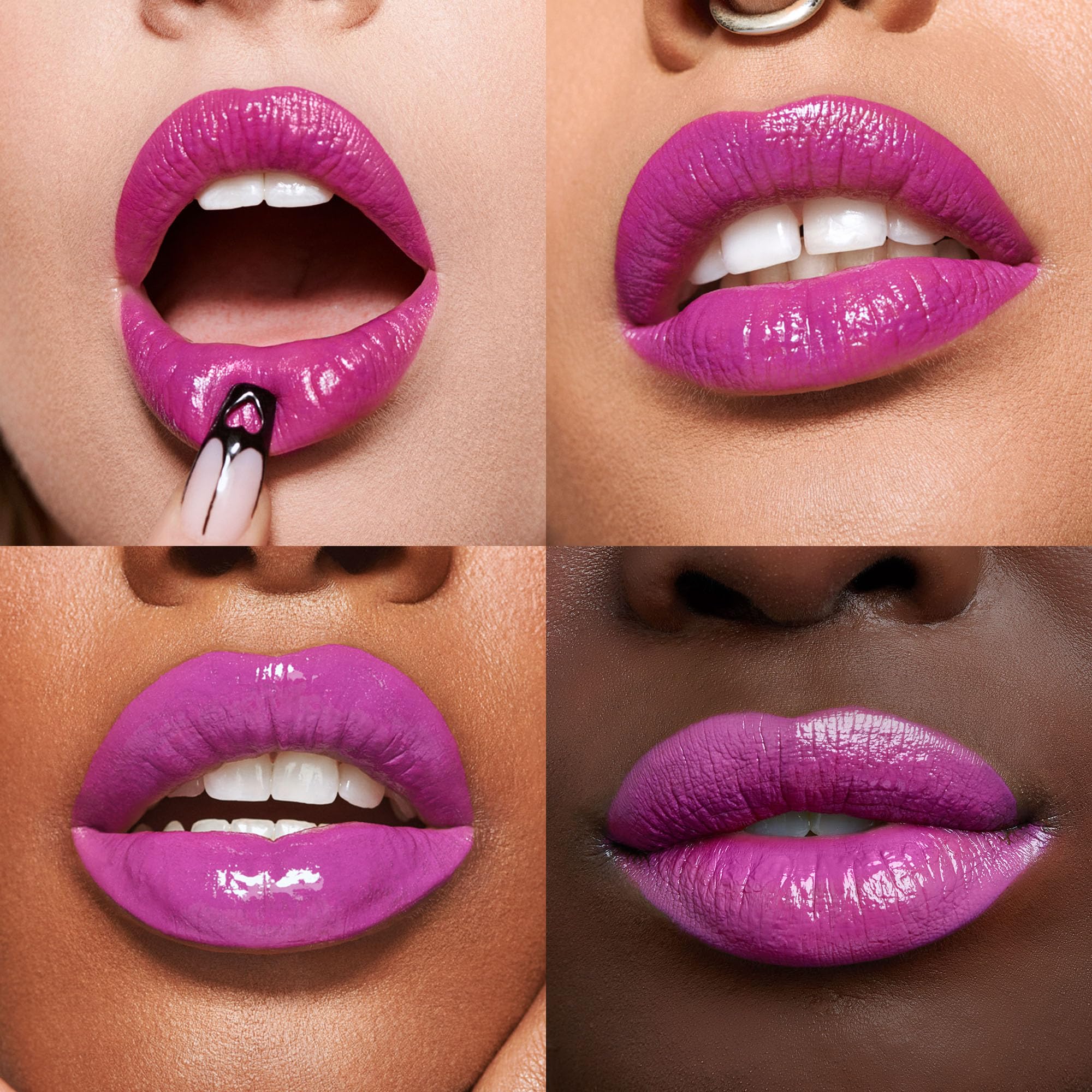 Urban Decay Vice Lip Bond Glossy Longwear Liquid Lipstick (No Restraints - Fuchsia Purple), Transfer-Proof, Smudge-Proof, Bold L