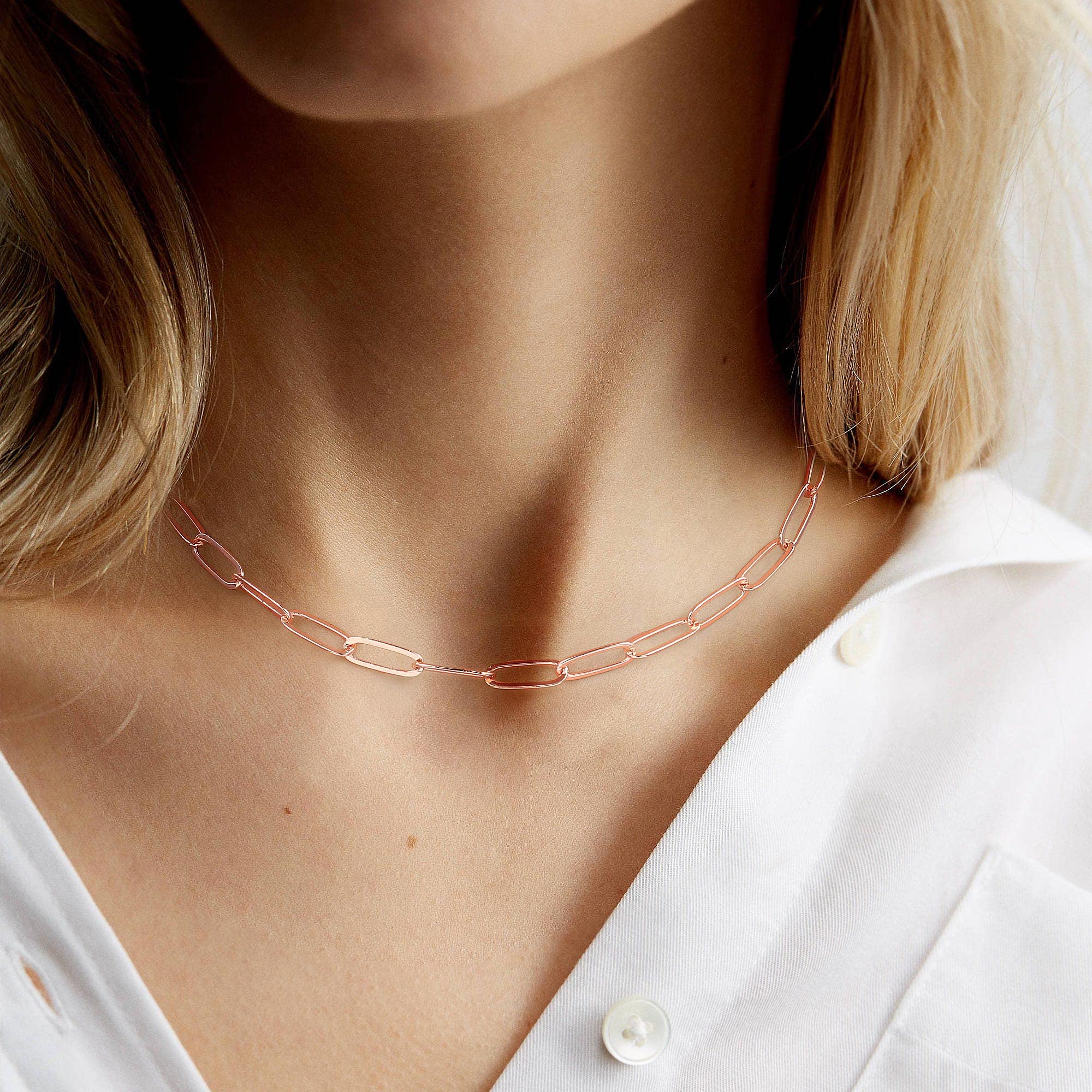 M MOOHAM Rose Gold Layering Initial Necklaces for Women - Necklaces for Women Cute Hexagon Letter Initial K Necklace Choker Neck