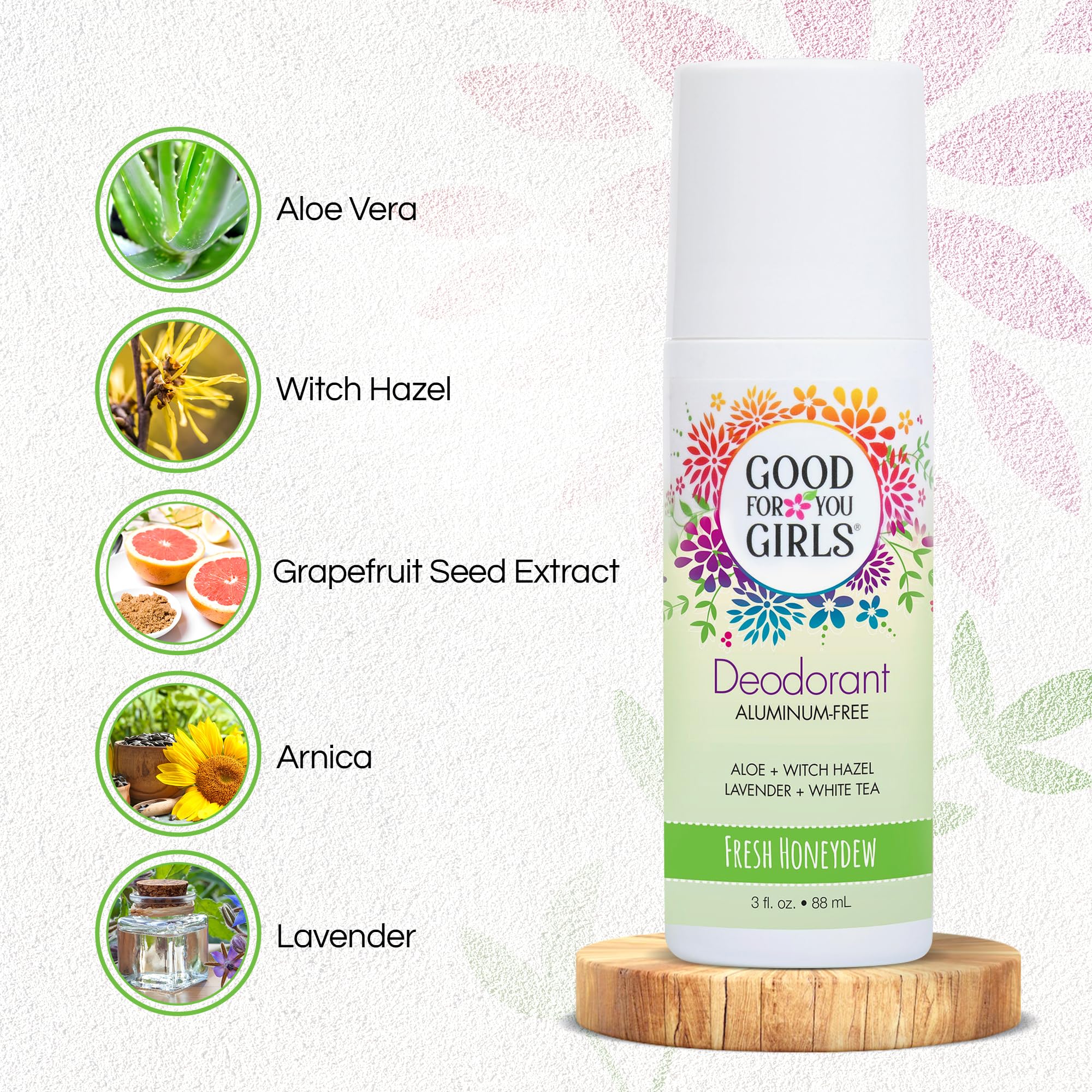 Good for You Girls Aluminum-Free, Natural & Vegan Deodorant for Kids, Preteens, Teens, Safe & Effective Odor Protection, Clear R