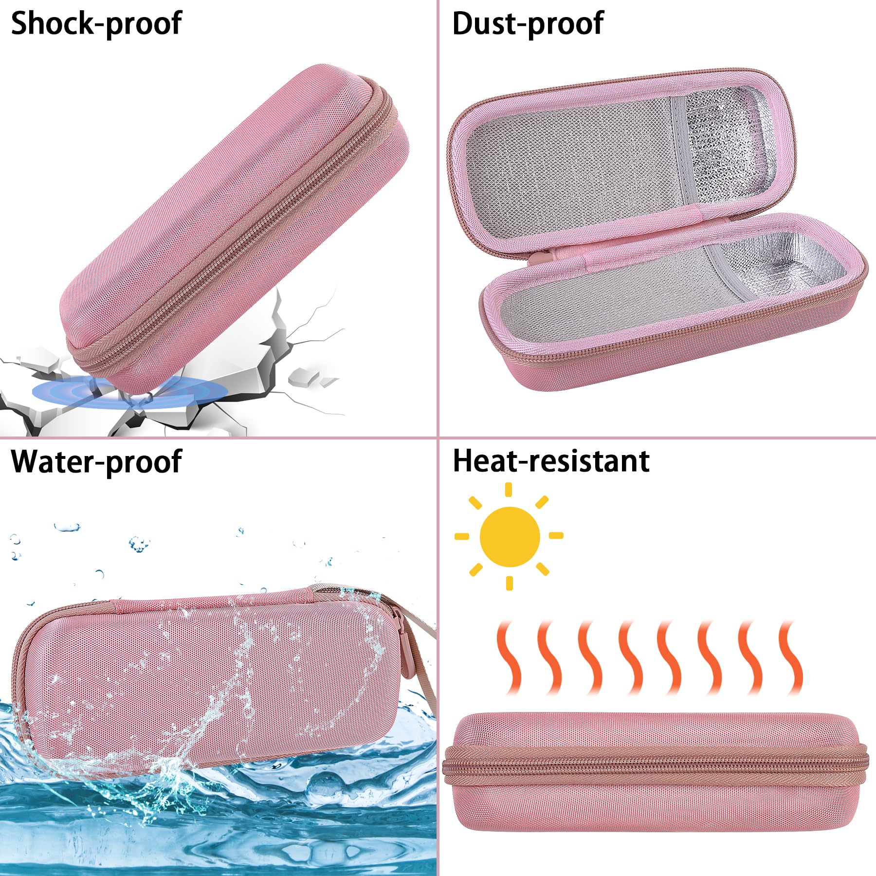 Aenllosi Hard Case Compatible with Professional Microneedling Pen and Replaceable Cartridges,Holder for Electric Wireless Derma