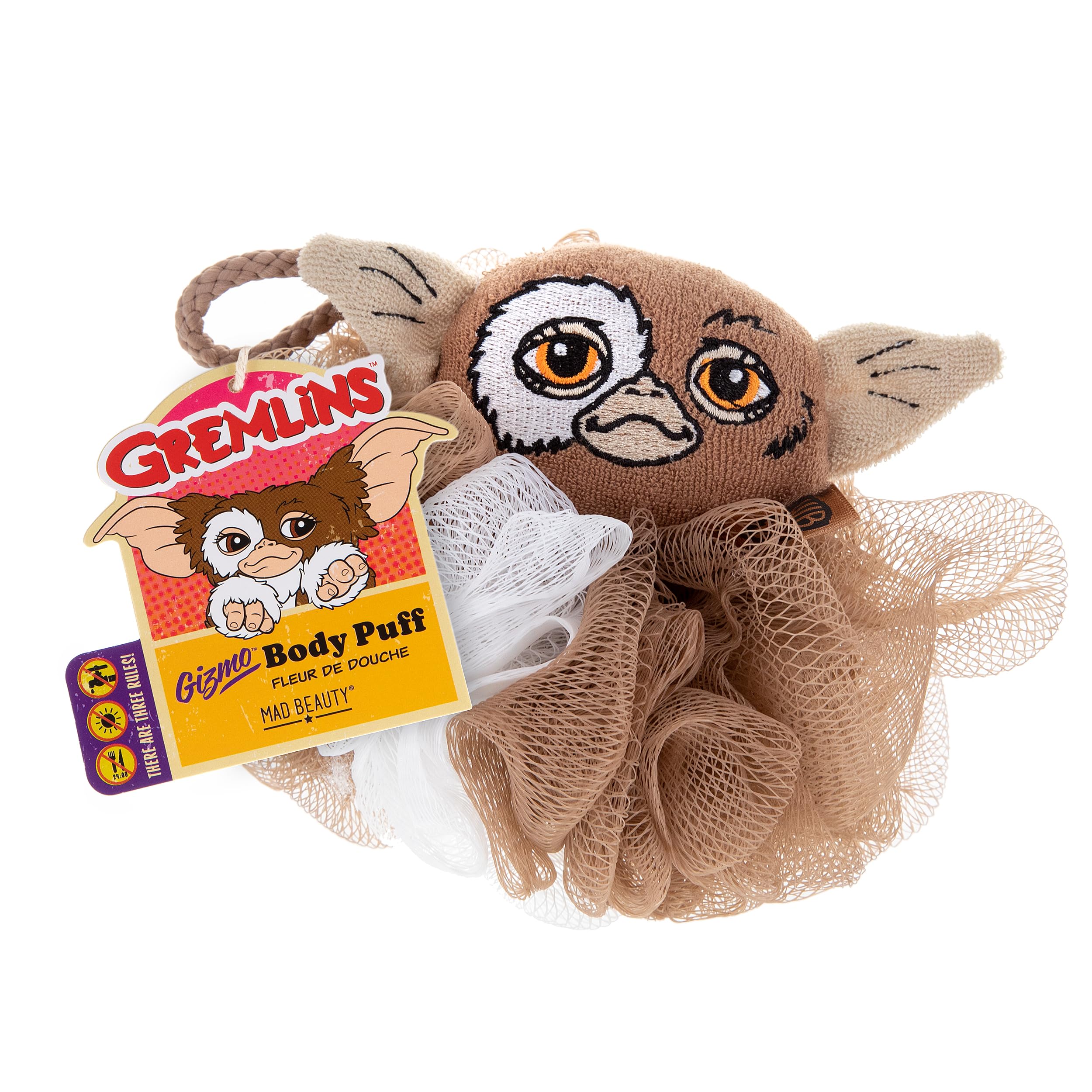 Mad Beauty Gremlins Gizmo Shower Loofah | Official Warner Brothers Product | Great Novelty Gift For Women, Adults, And Kids | No