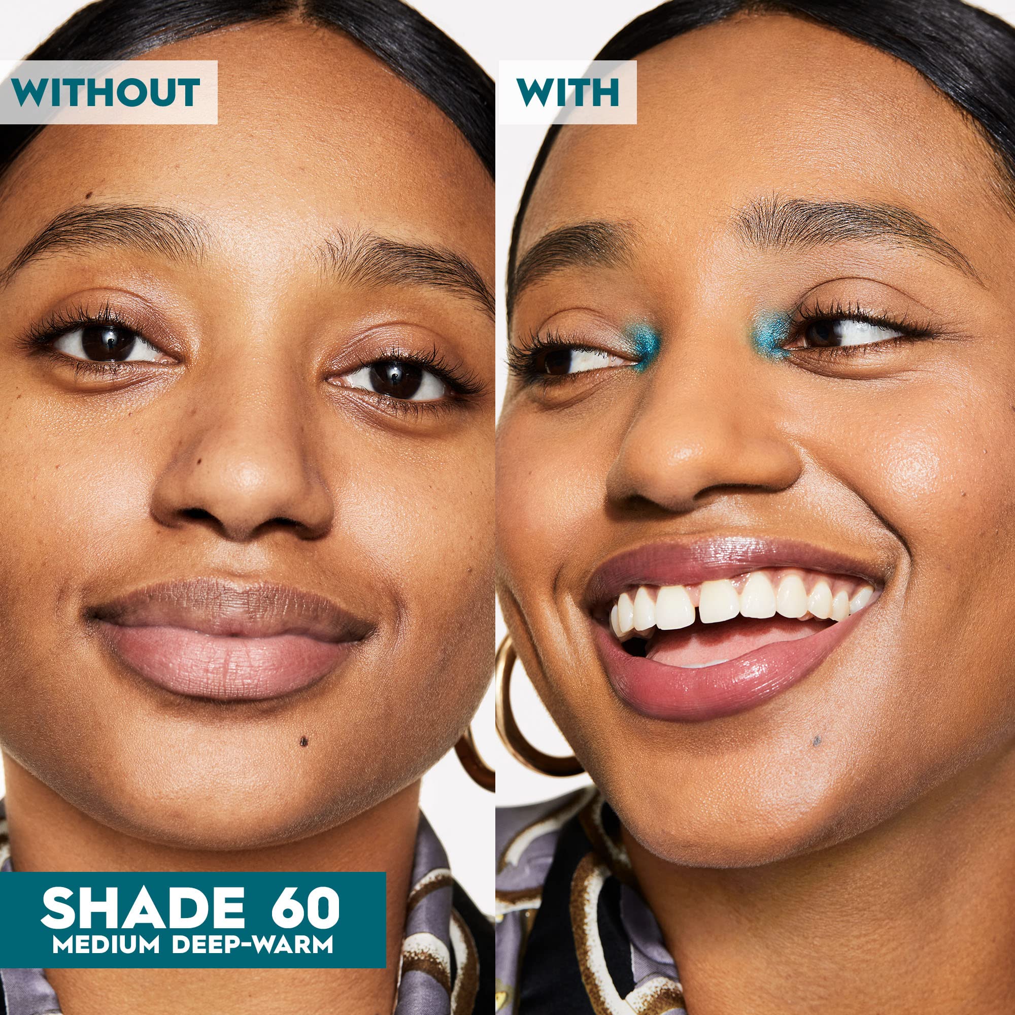 Urban Decay Hydromaniac Dewy Foundation (60 Medium Deep Warm), Hydrating Tinted Moisturizer For Dry Skin, Buildable Medium Cover