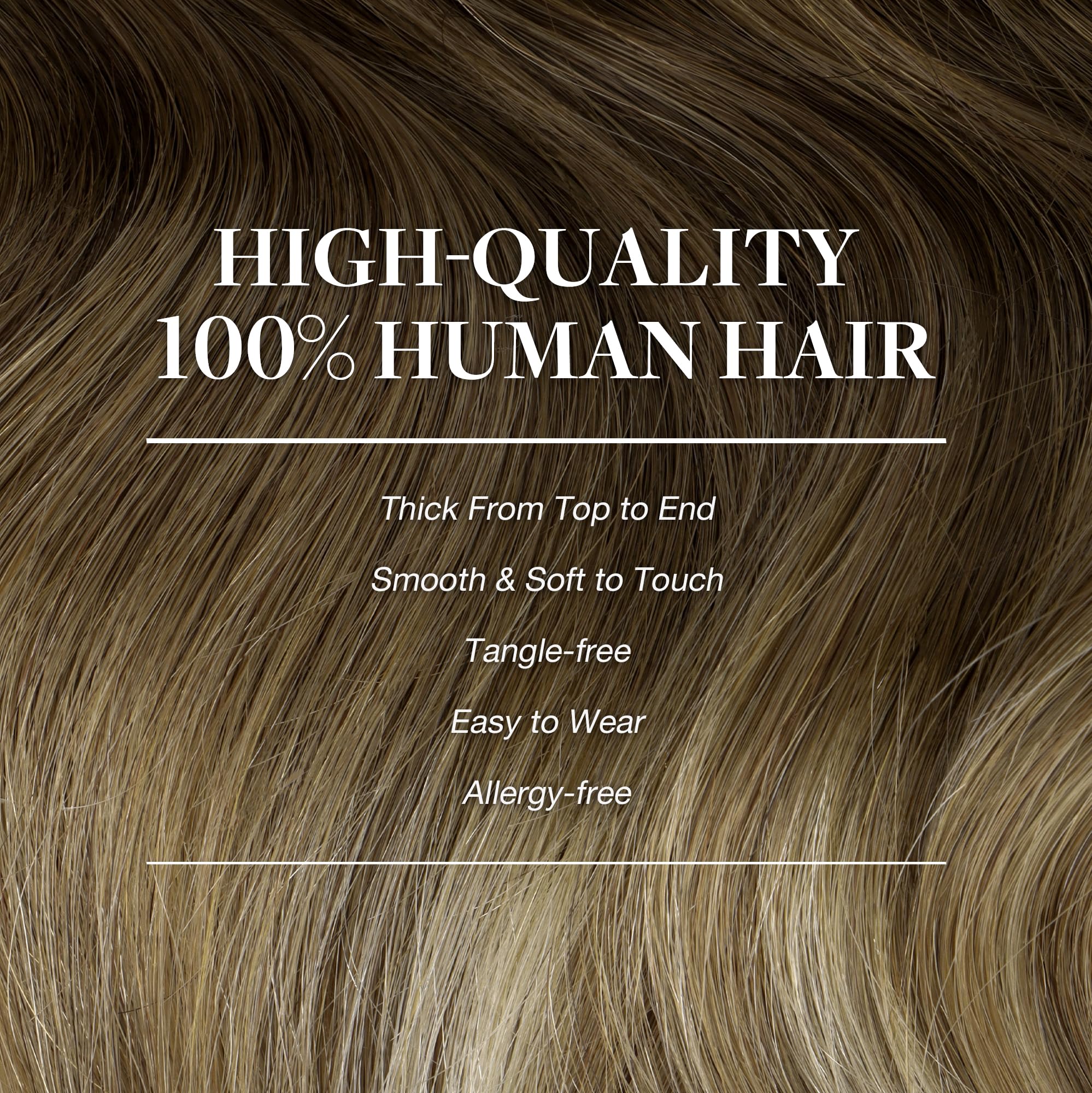 GOO GOO Clip in Hair Extensions Real Human Hair, 12inch 85g 7Pcs, 3/8/613 Balayage Walnut Brown to Ash Brown and Bleach Blonde,