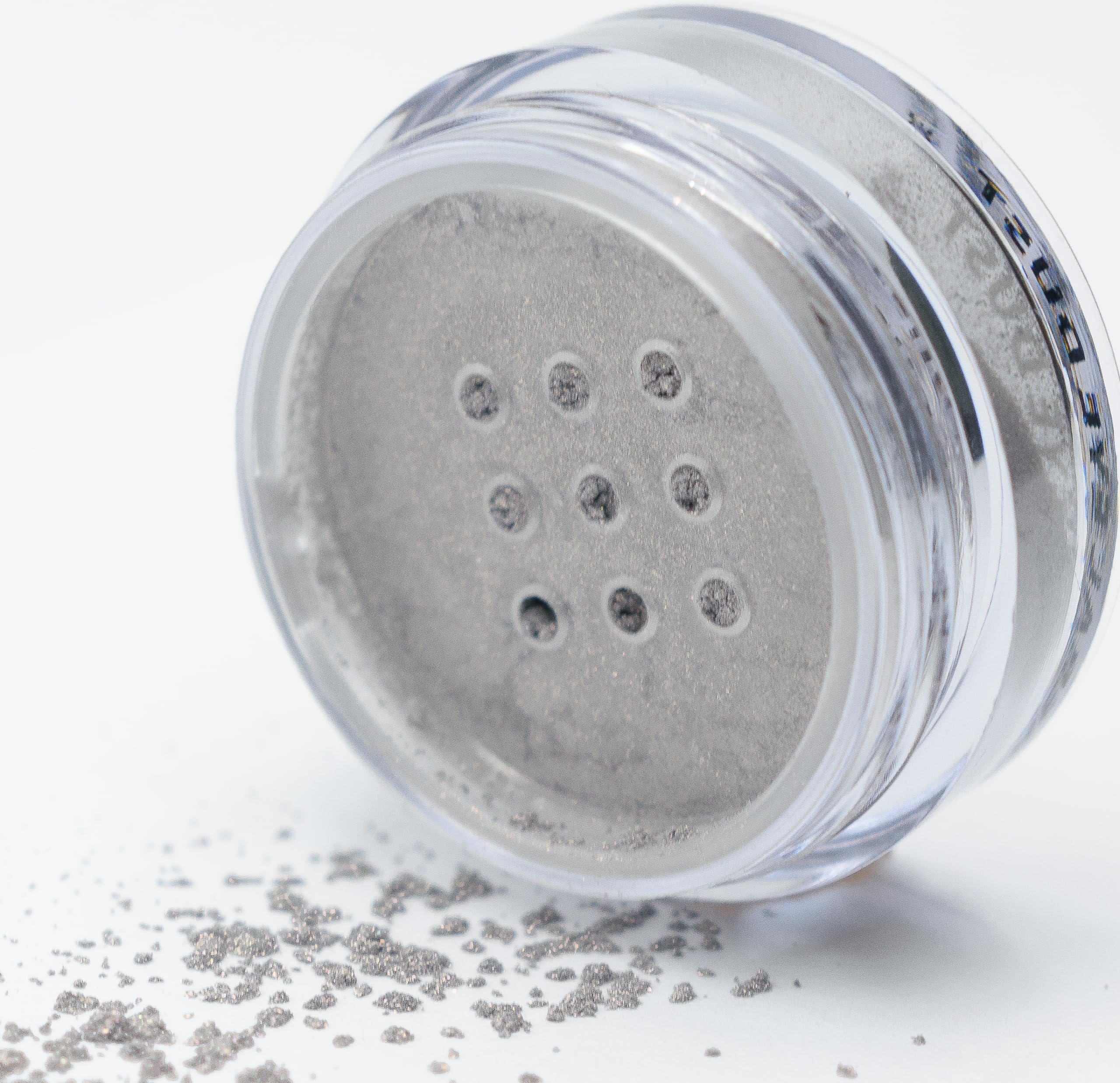 Pure Ziva Funky Frost Silver Grey Metallic Mineral Single Loose Powder Eyeshadow, Vegan, Talc & Paraben Free, No Animal Testing