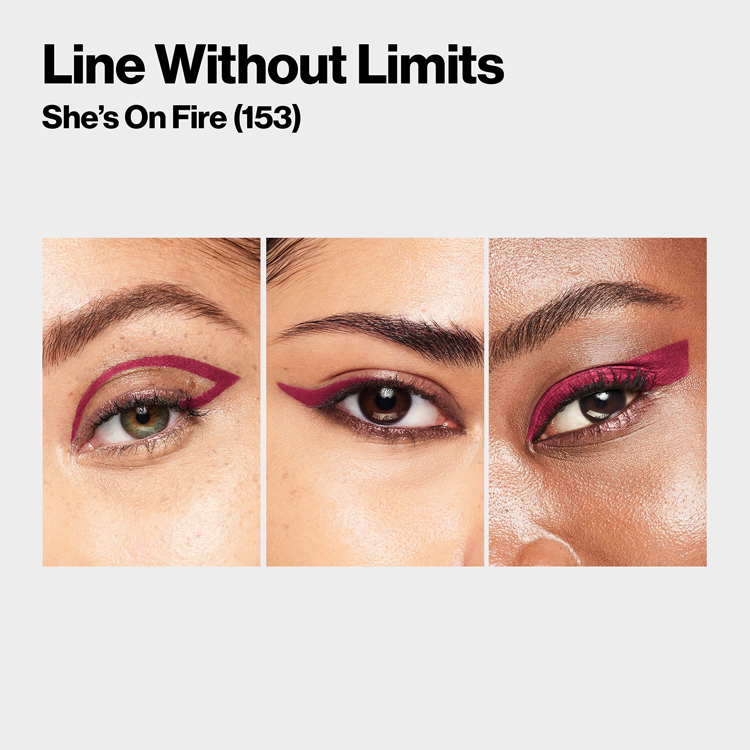 Revlon Liquid Eyeliner & Smoky Kohl Pencil, Colorstay Line Creator Eye Makeup, Waterproof & Transferproof, 153 She'S On Fire, 0.