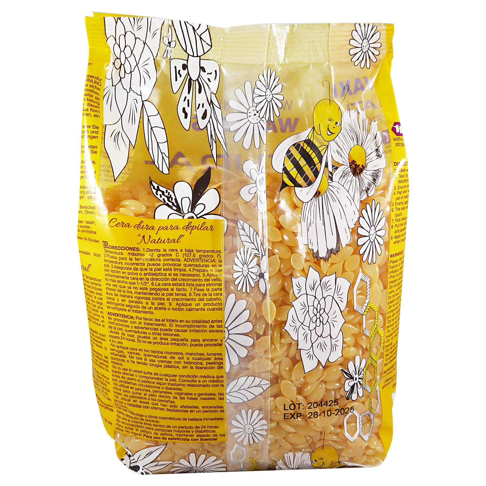 Wax Necessities Hard Wax Beads Natural 2.2 Pound