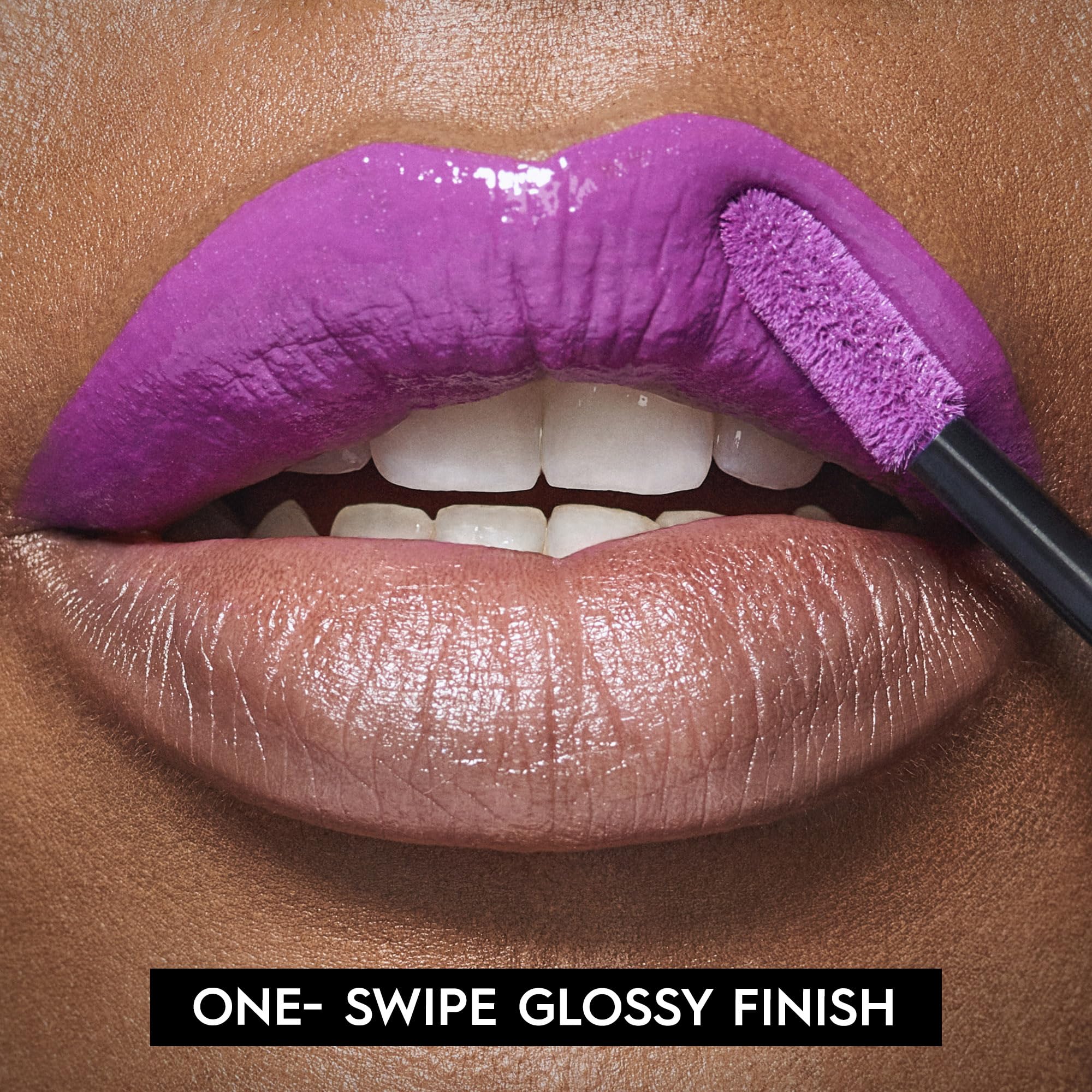 Urban Decay Vice Lip Bond Glossy Longwear Liquid Lipstick (No Restraints - Fuchsia Purple), Transfer-Proof, Smudge-Proof, Bold L