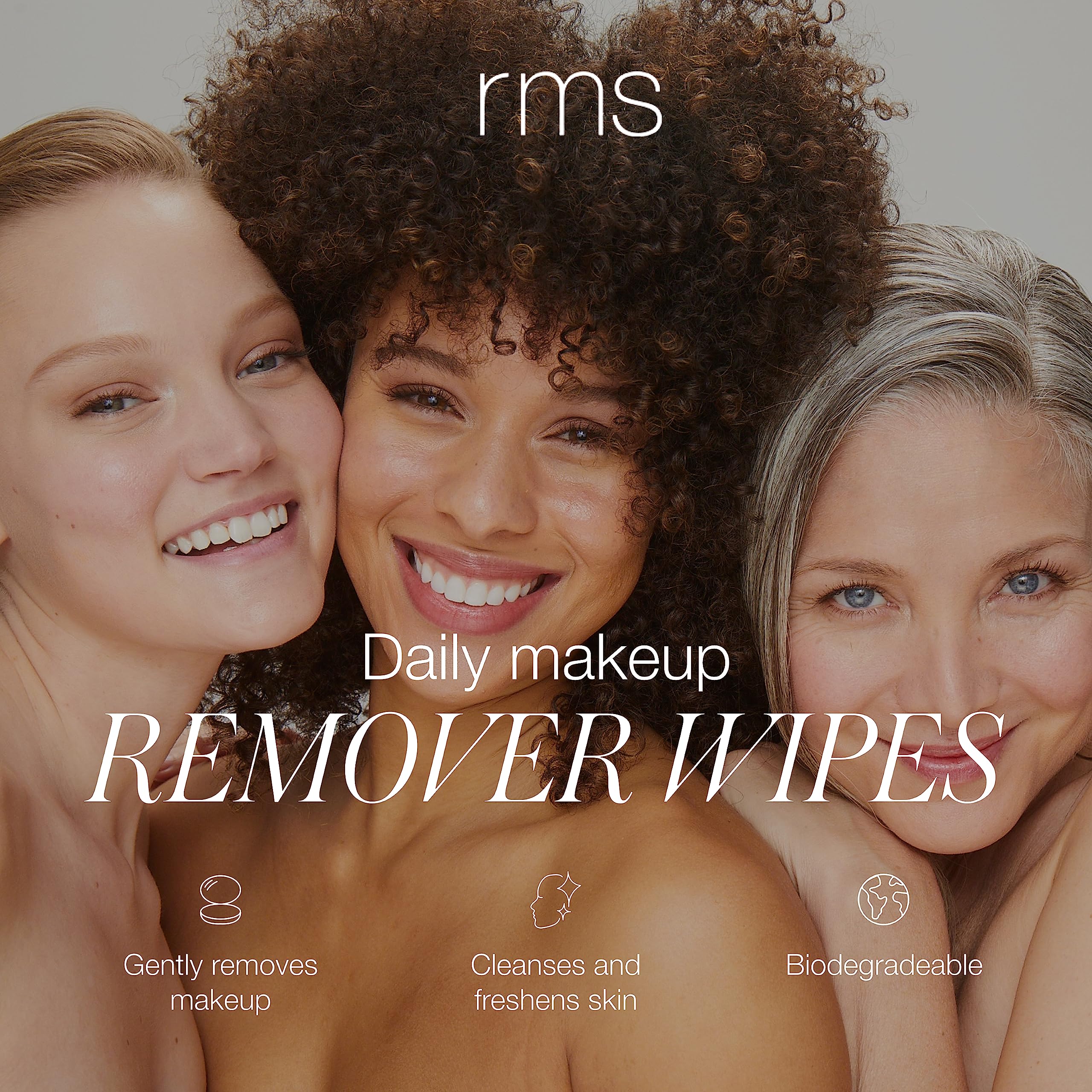 Rms Beauty The Ultimate Makeup Remover Wipes- Gentle Facial Cleansing Cloths With Moisturizing Organic Coconut Oil On Cotton Wip