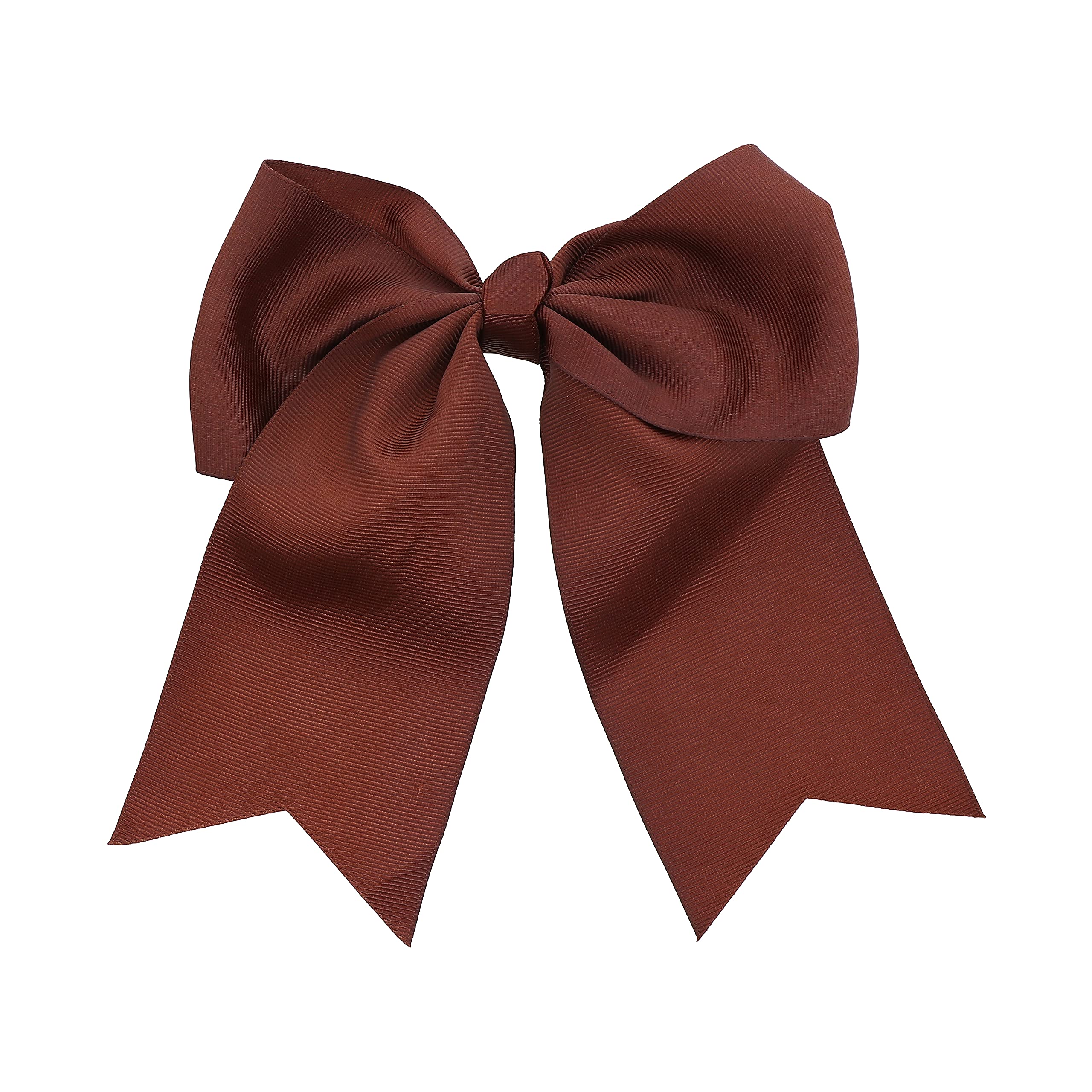 Dark Brown Jumbo Bow Clip with Tails