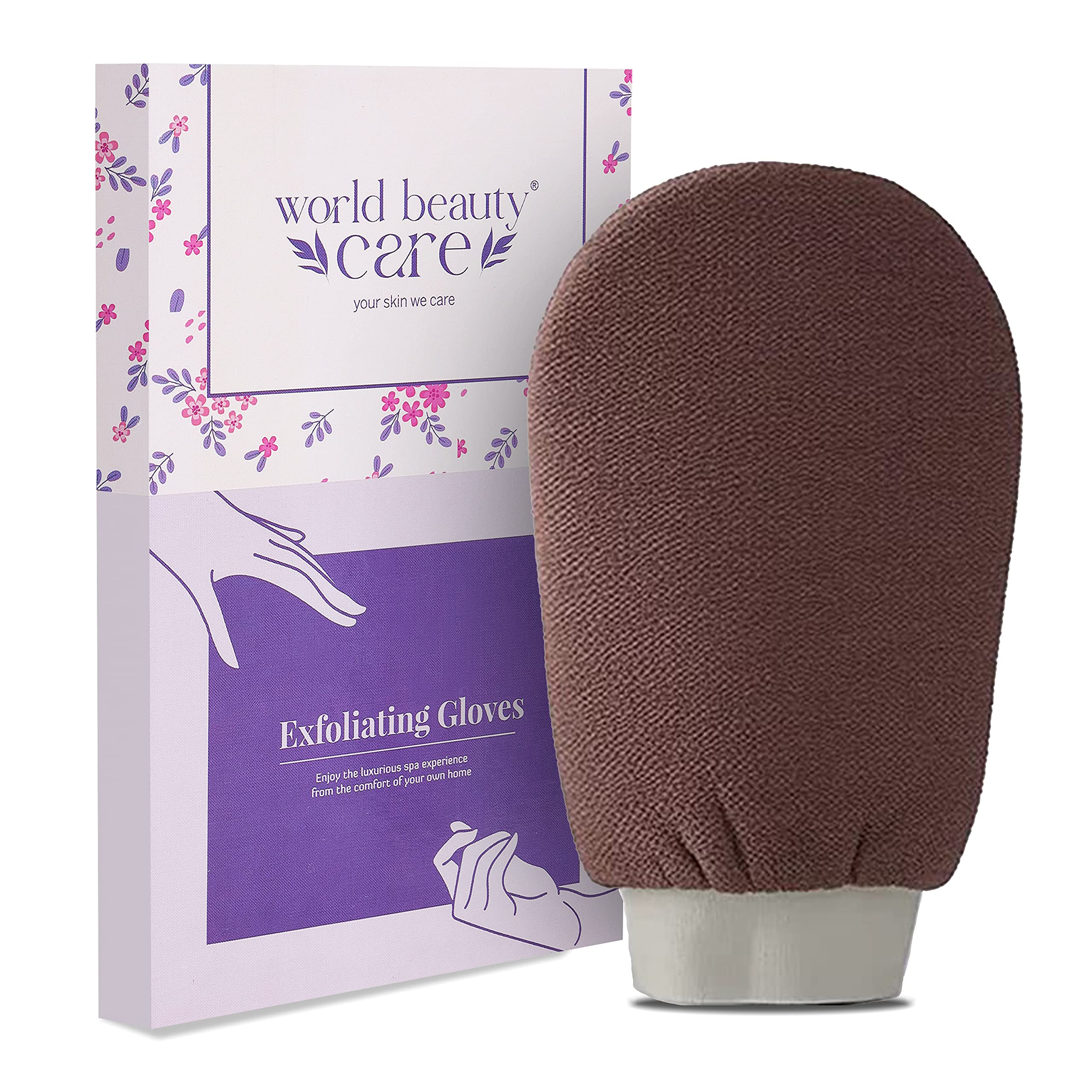 Beautifulme Durable Moroccan Hammam Exfoliating Mitt Kessa Scrub Glove Preparation Shower Scrub Gloves Body Facial Tan Massage (
