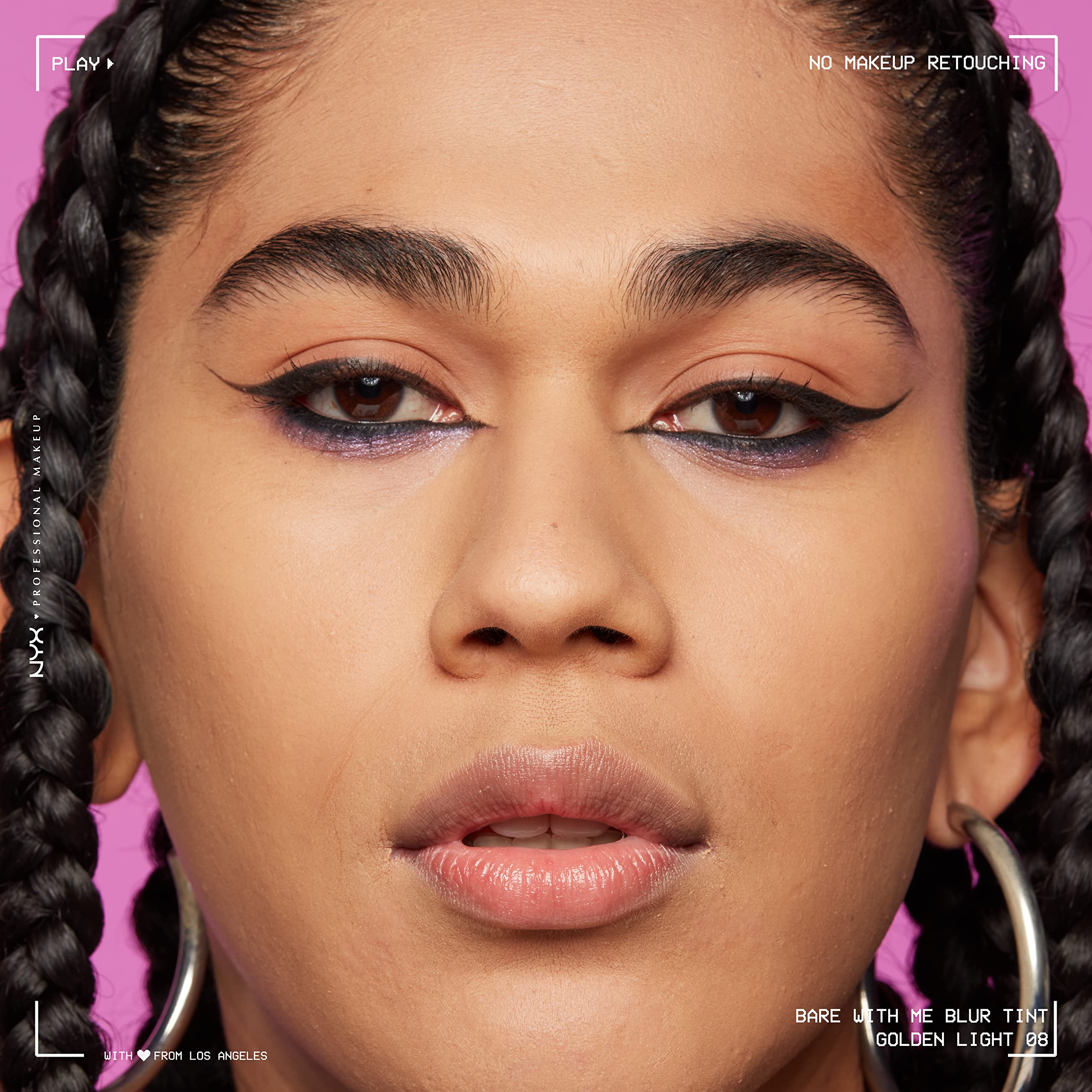 NYX PROFESSIONAL MAKEUP Bare With Me Blur Skin Tint Foundation Make Up with Matcha, Glycerin & Niacinamide - Golden Light