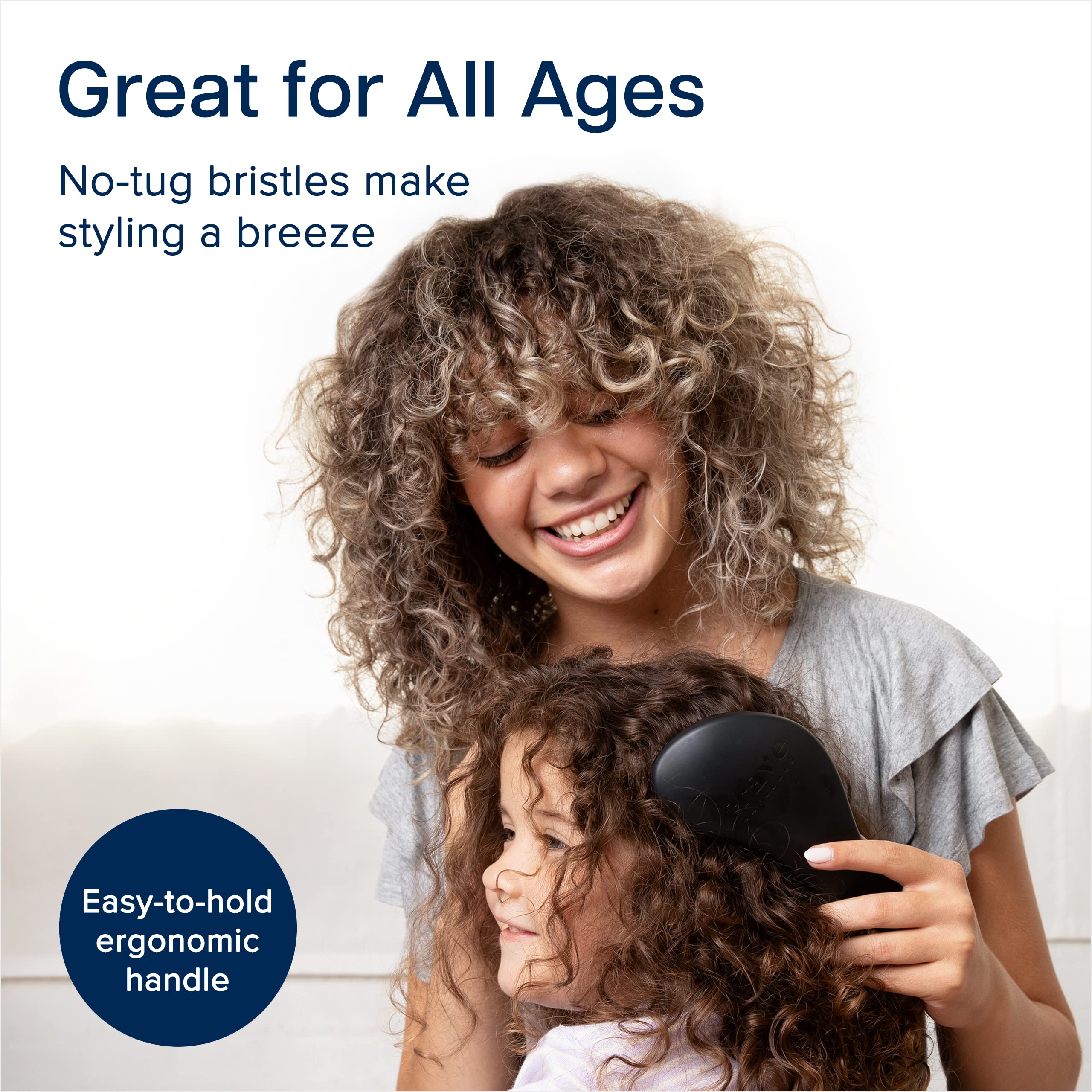 Crave Naturals Glide Thru Detangling Brush, Detangler Brush for Curly, Straight, Wet and Dry Hair Comb for Adults and Kids, Hair