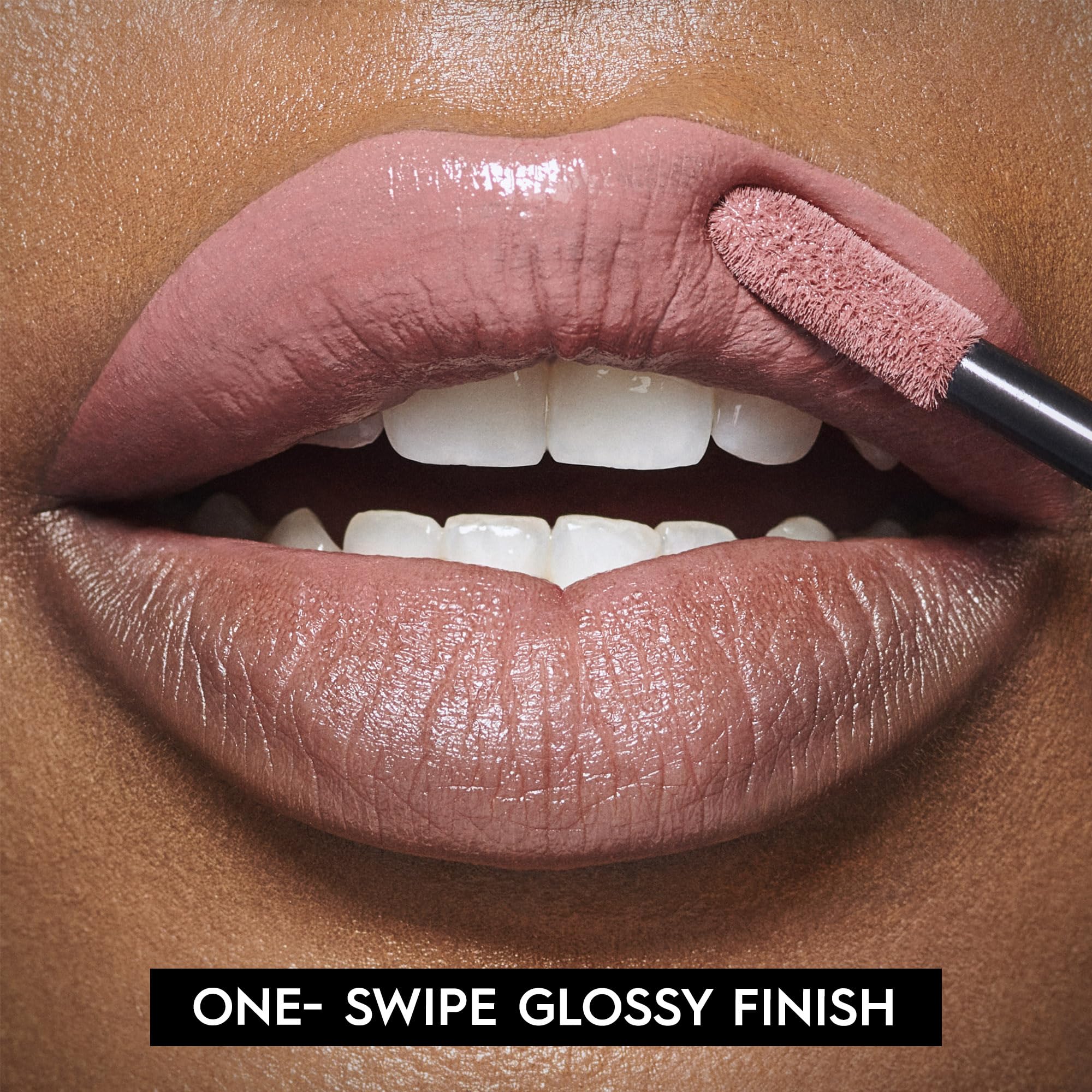 Urban Decay Vice Lip Bond Glossy Longwear Liquid Lipstick (Text Em - Dusty Rose Pink), Transfer-Proof, Smudge-Proof, Bold Longwe