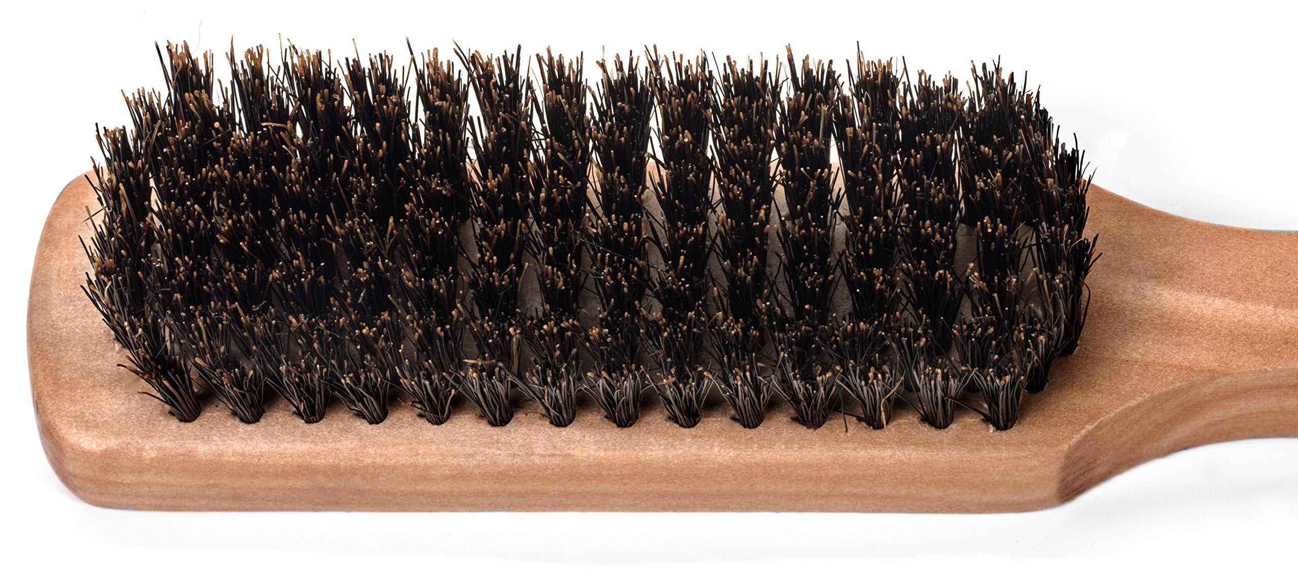 GranNaturals Boar Bristle Hair Brush - Wooden Club Style for Men, Ideal for Fine to Thick Hair - Brown, 1 Count