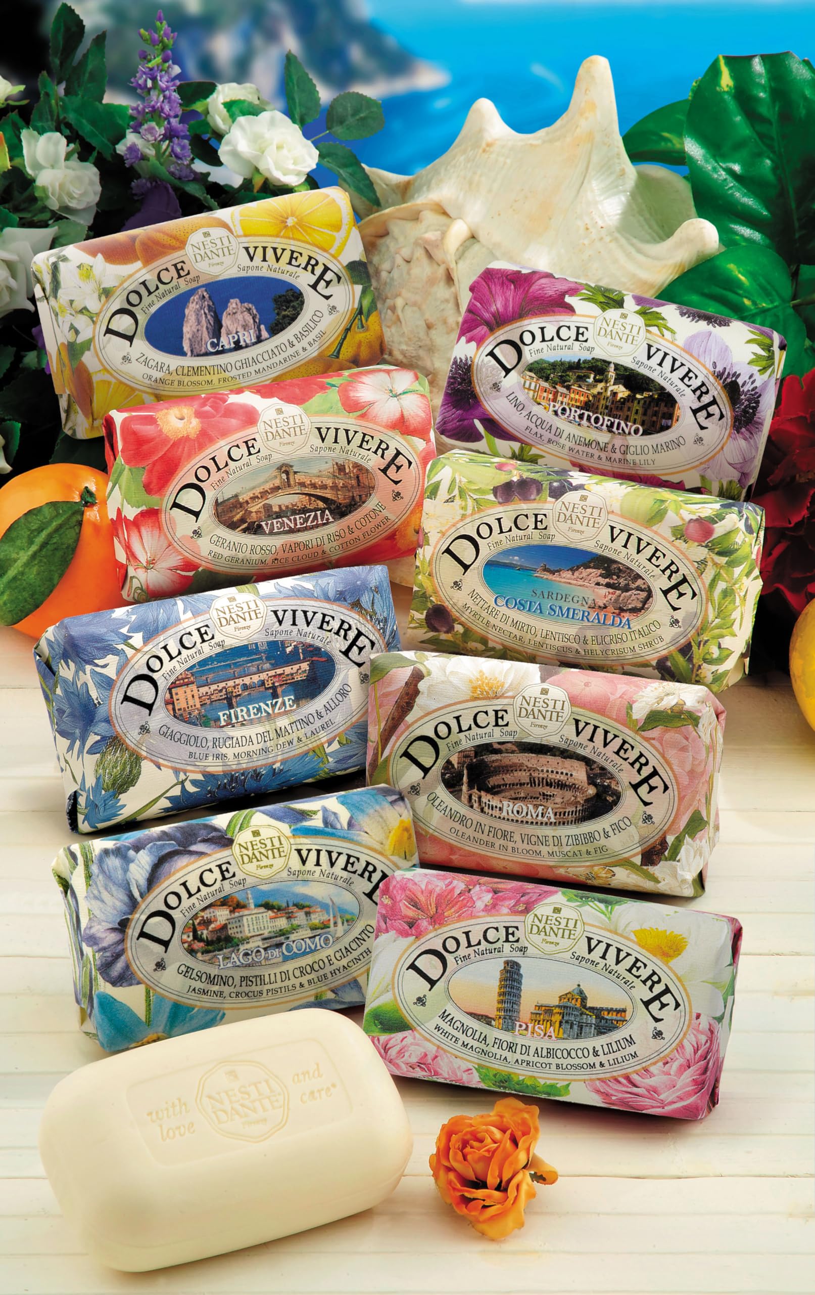 Nesti Dante Dolce Vivere Fine Natural Soap - Sardegna - Myrtle Nectar, Lentiscus & Helycrisum Shrub 250g/8.8oz