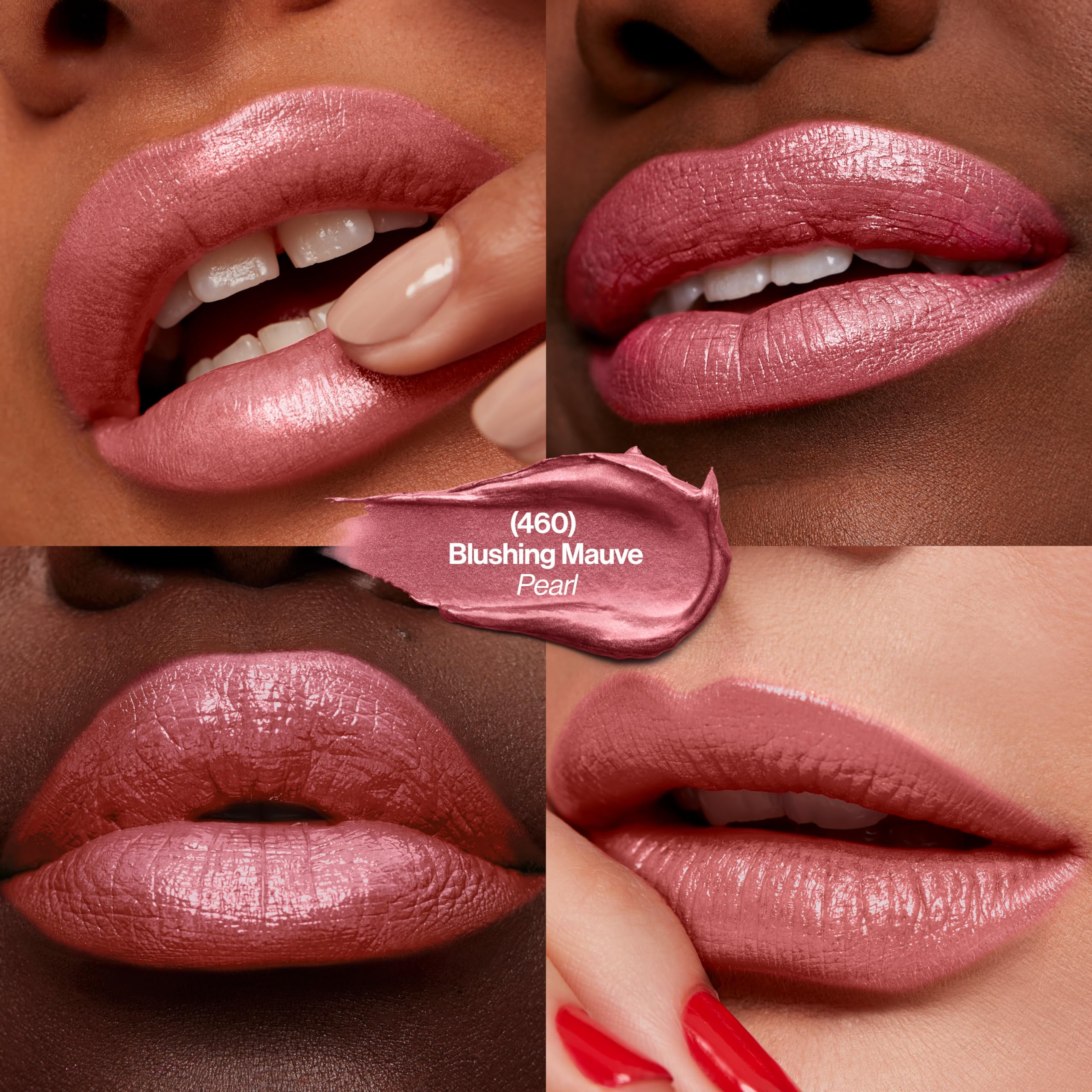 Revlon Super Lustrous Lipstick, Creamy Formula For Soft, Fuller-Looking Lips, Moisturized Feel, Blushing Mauve (460), 0.15 Oz