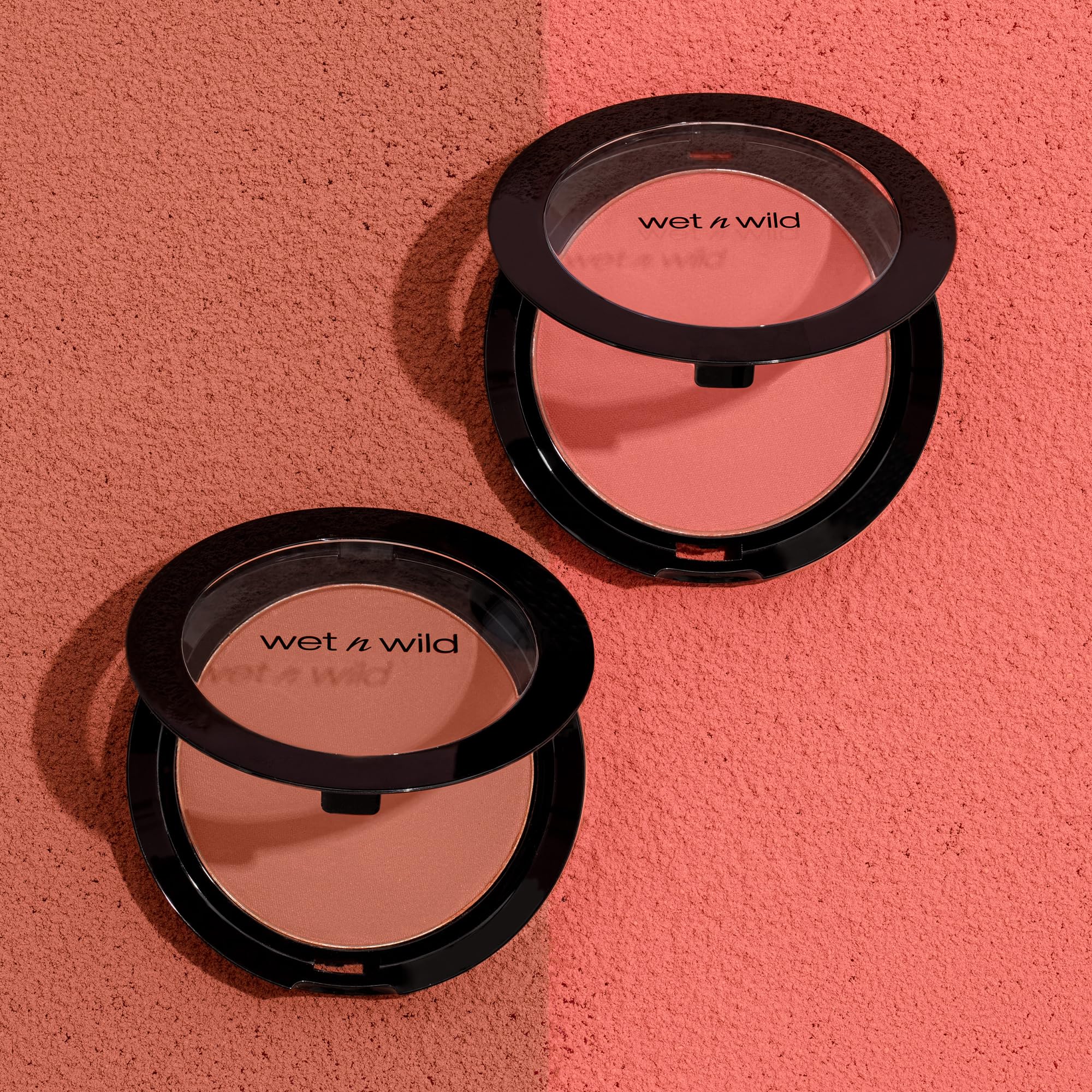 Wet N Wild Color Icon Blush Powder Makeup, Pinch Me Pink  Matte Natural Glow  Moisturizing Jojoba Oil