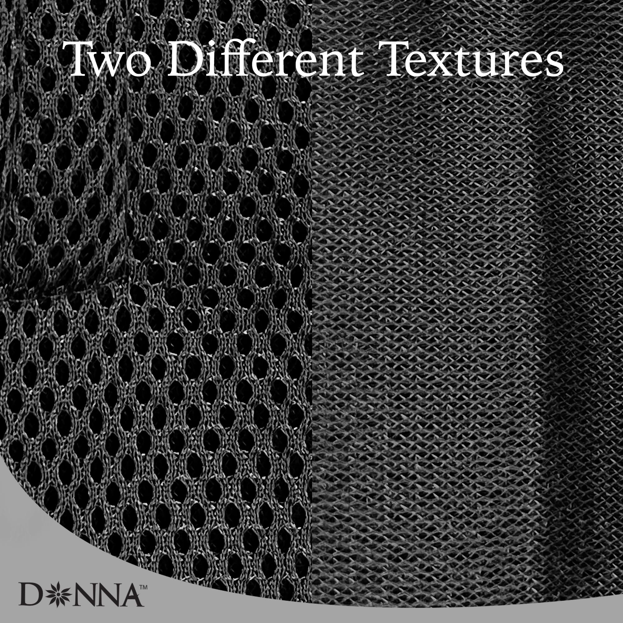 DONNA Deluxe Foam Mesh Wrap Headband, Brown, 1 Count (Pack of 1), for Women's Hair for Face Wash for Makeup Hair Accessories