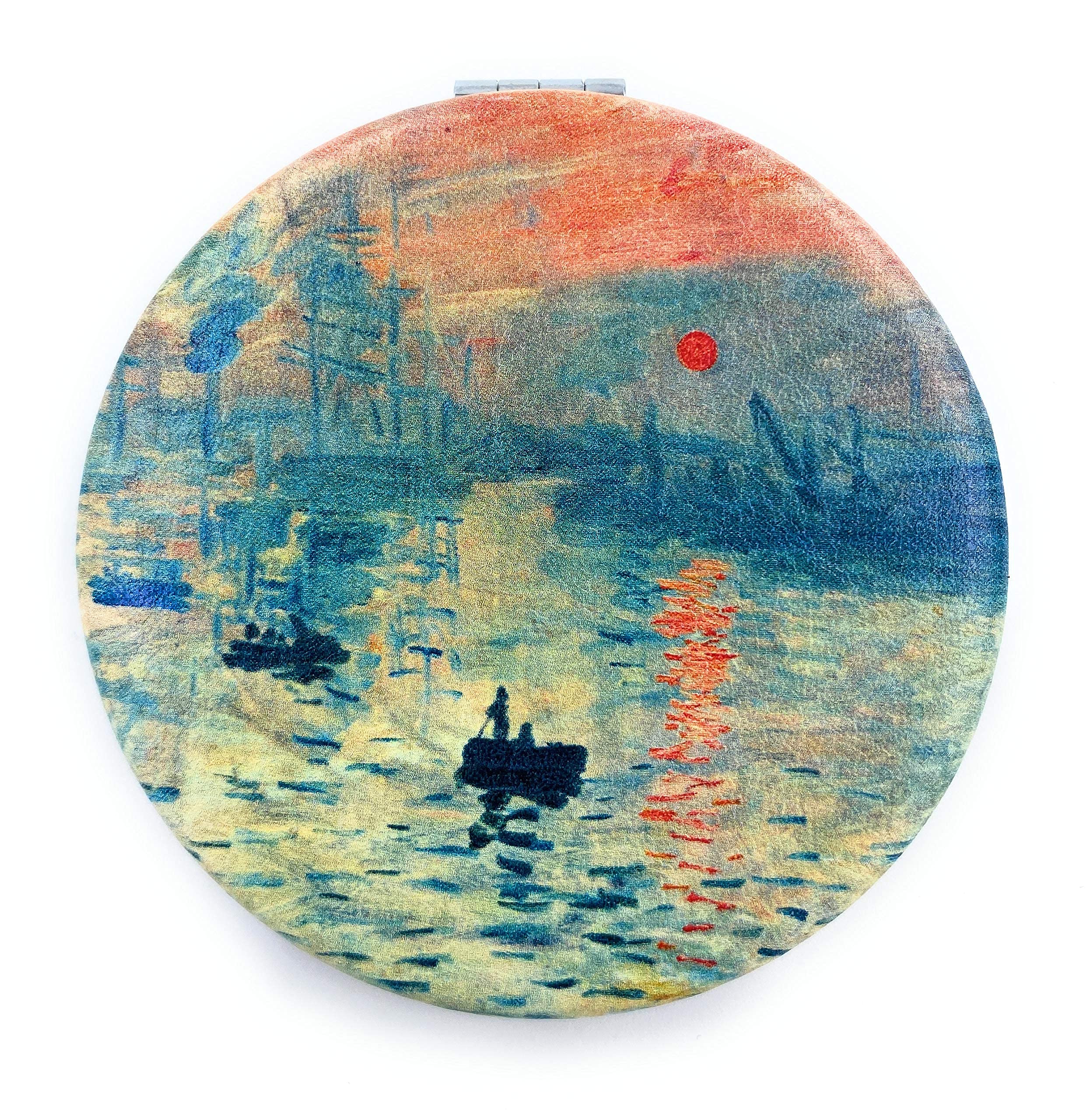 Purse Mirror Compact Small Mirror Magnifying Mini Mirror Travel Mirror Purse Size Mirror Pink Vanity Mirror Monet Sunrise Art Gi