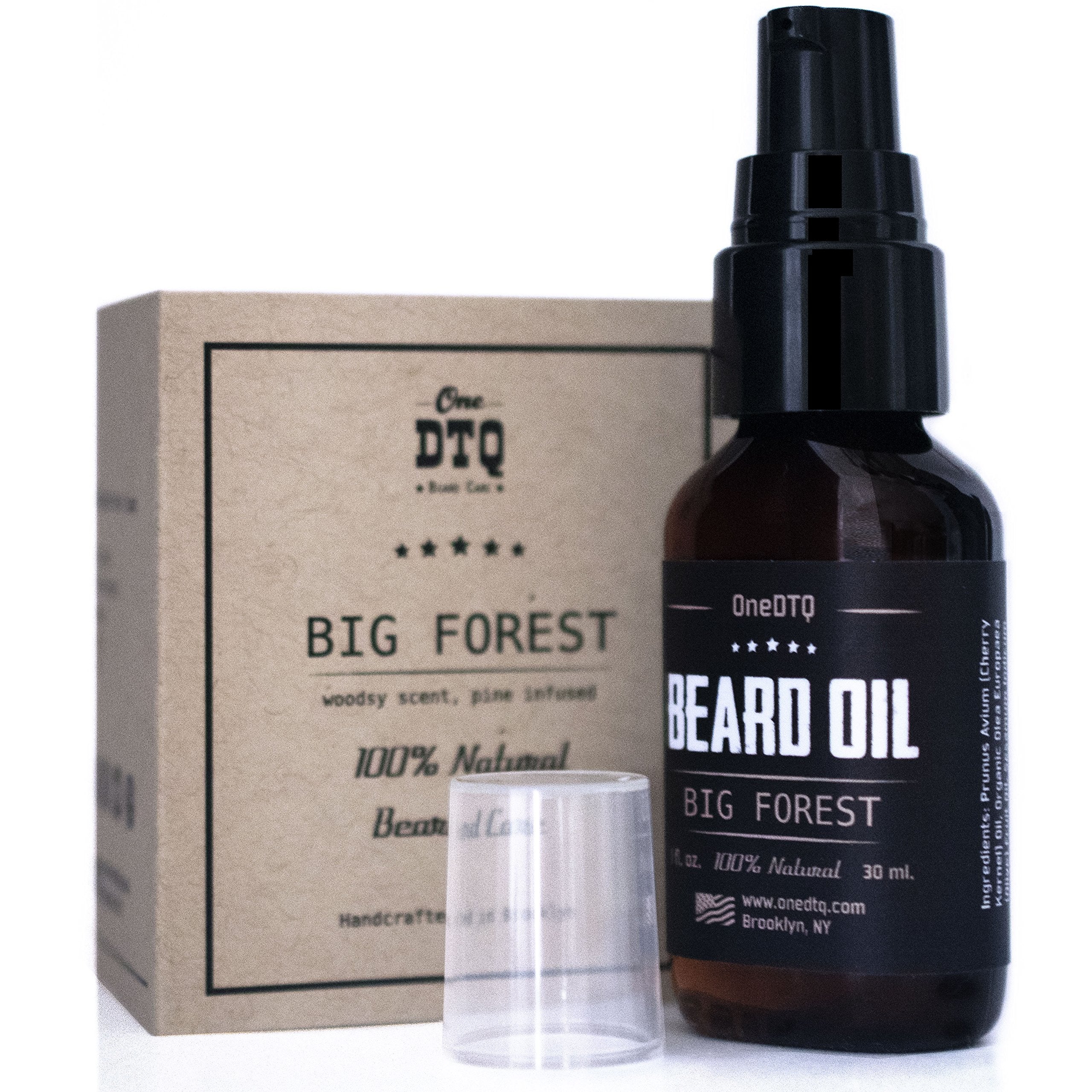 Big Forest Beard Oil is a Beard Growth Conditioner, 1 FL OZ, All Natural Cedar Wood and Fir Needle Oils Infused; Promotes Hair G