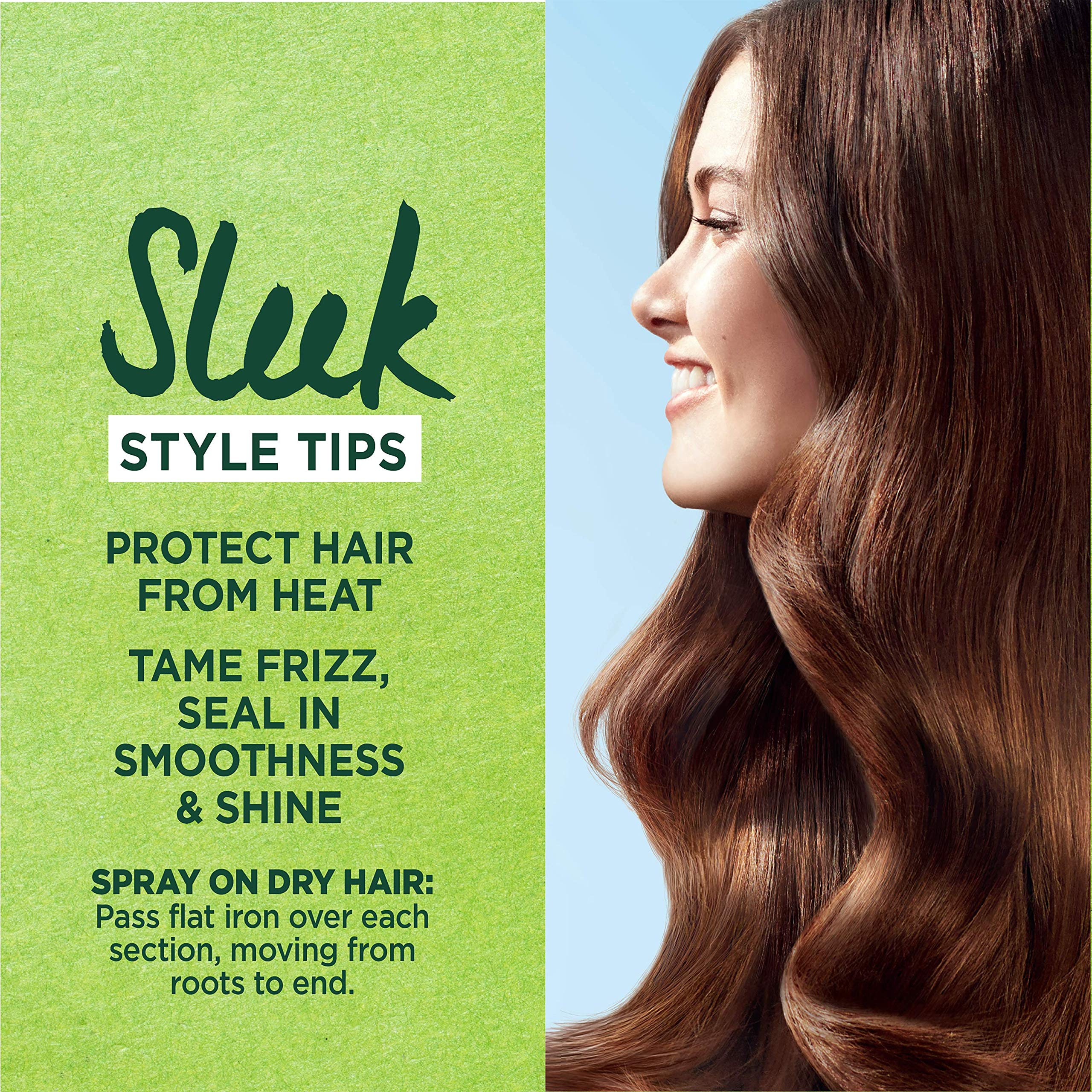 Garnier Hair Care Fructis Style Flat Iron Perfector Straightening Mist Sleek, 2 Count