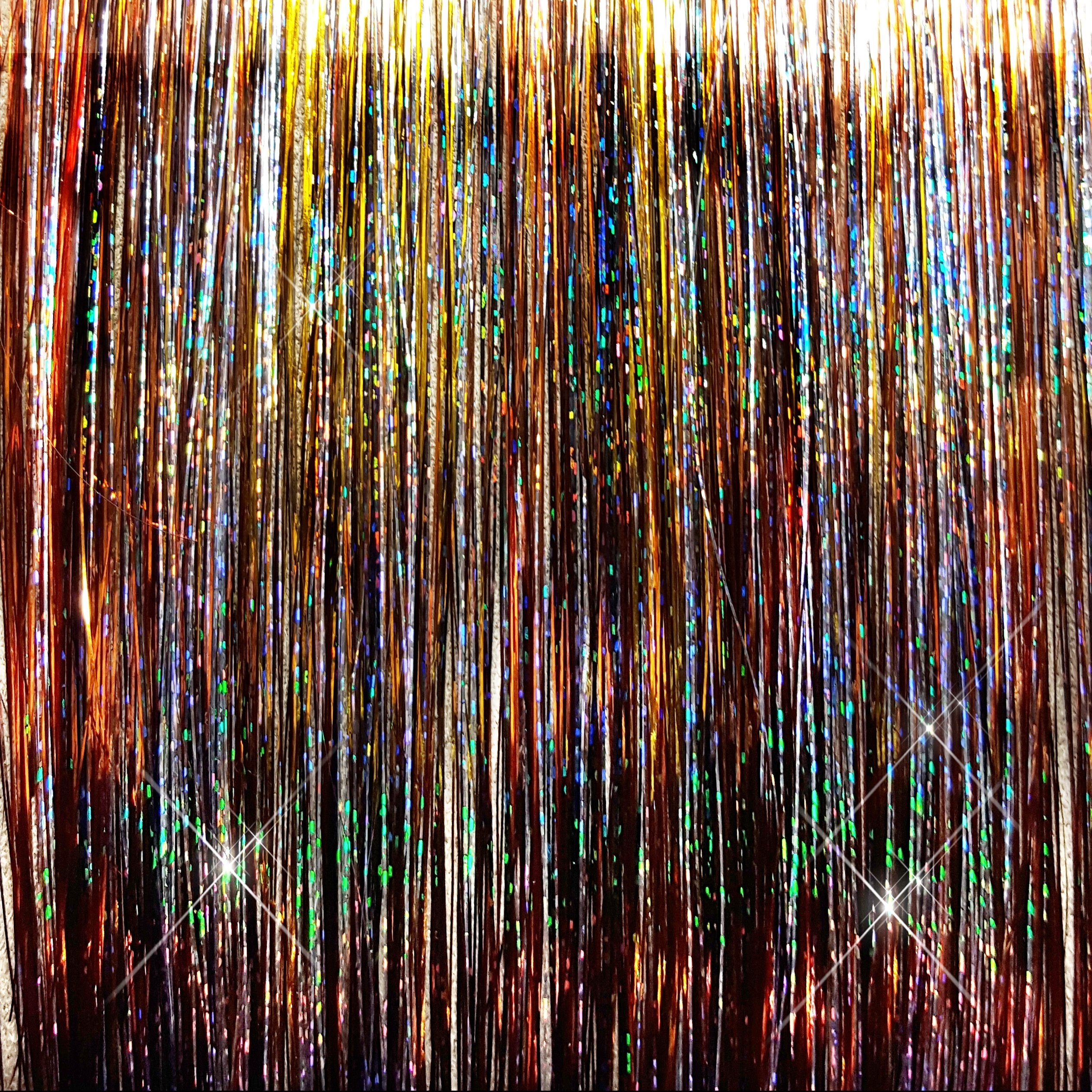 40 Hair Tinsel 150 Strands - Amber Mystery Mix