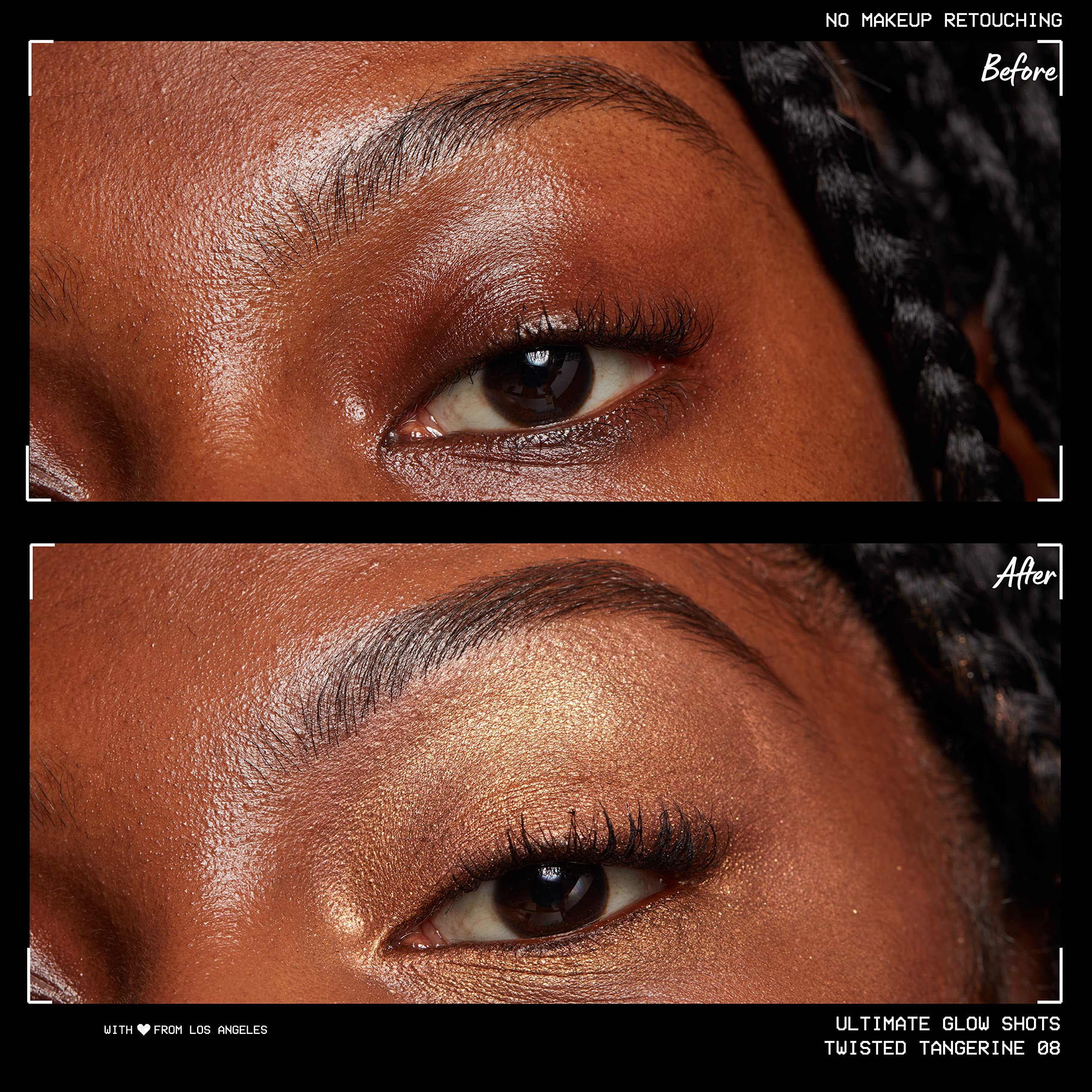 Nyx Professional Makeup Ultimate Glow Shots, Liquid Eyeshadow, Long-Lasting Shimmer Eye Shadow With Vitamin C - Twisted Tangerin