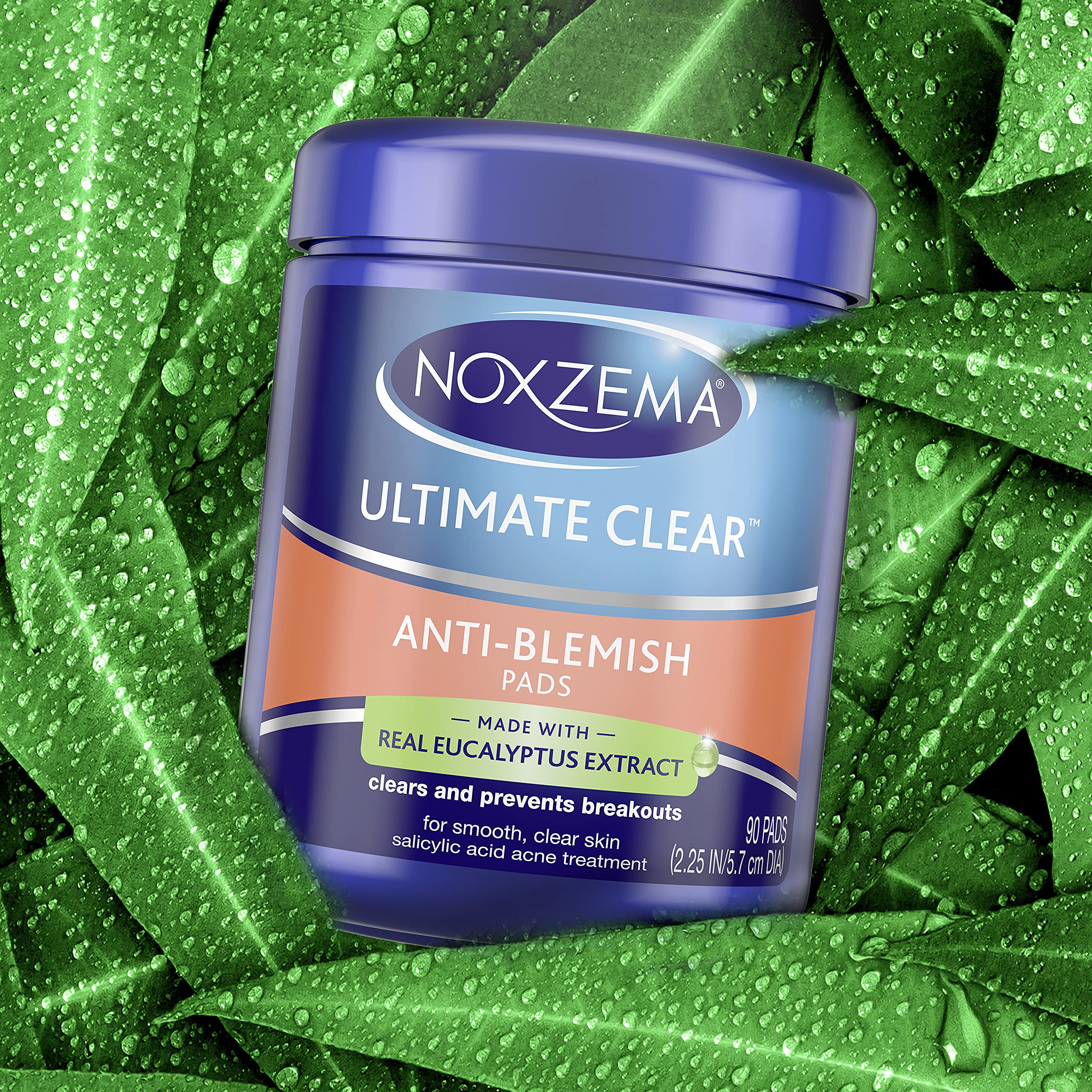 Noxzema Ult-Clear Anti-Blemish Pads 90 Count (6 Pack)