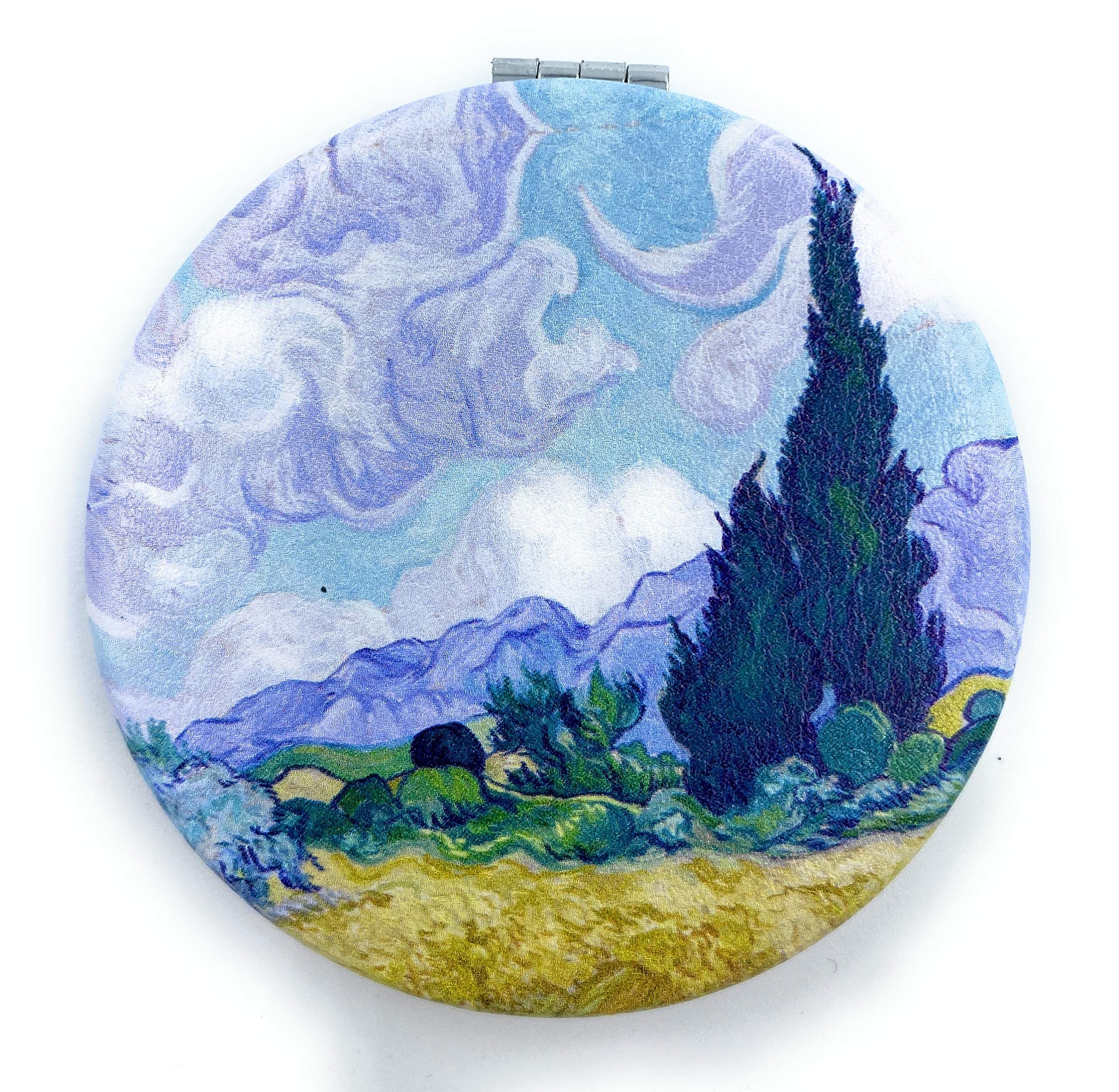 Aeisage Art Gifts For Women Travel Mirror Van Gogh Handheld Mirror Small Cosmetic Compact Mirror Cute Pocket Mirror Design Print