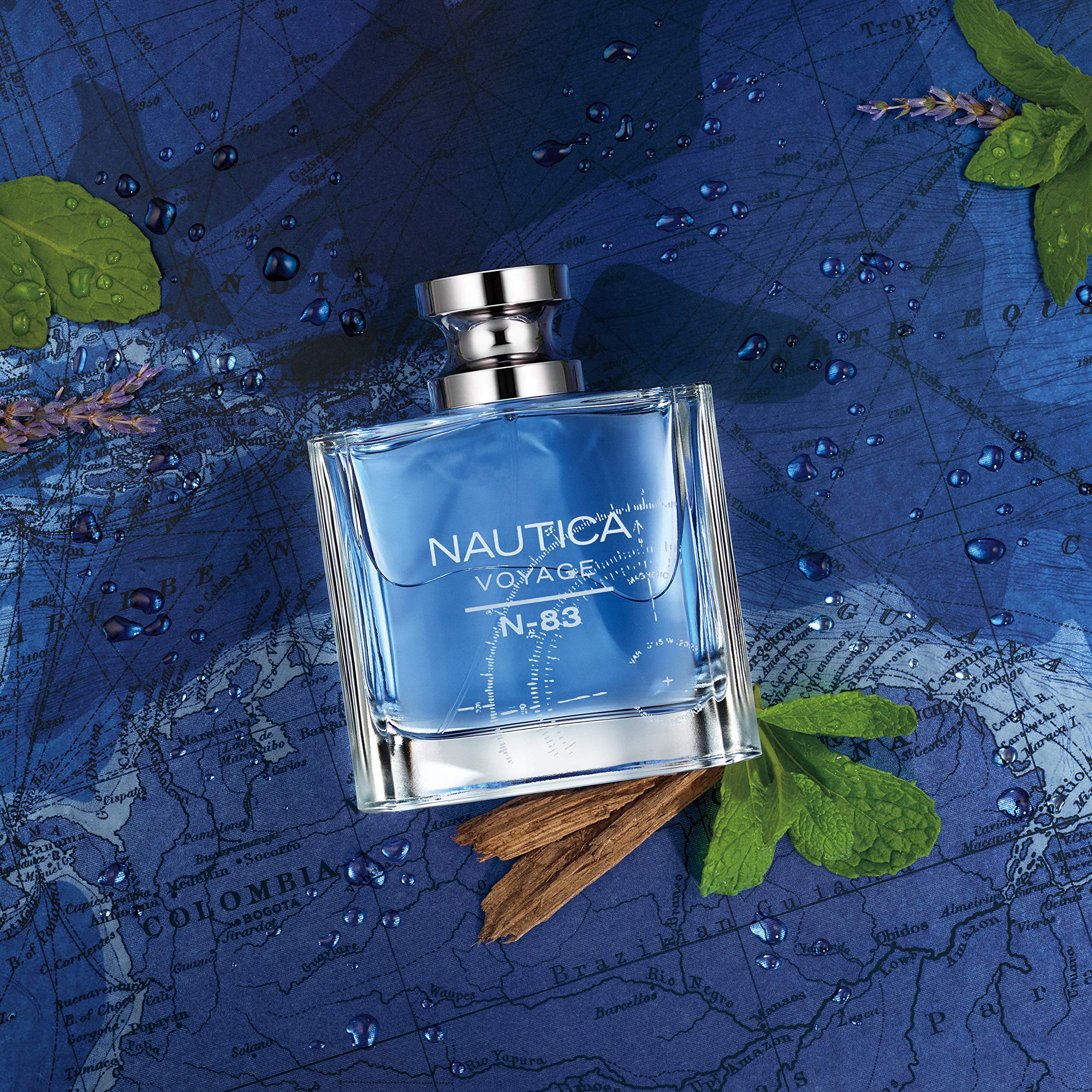 Nautica Voyage N-83 Eau de Toilette 3.4 fl oz (Pack of 1), Notes of Spicy Mint, Cardamom, and Musk, Men's Fragrance, Long Lastin