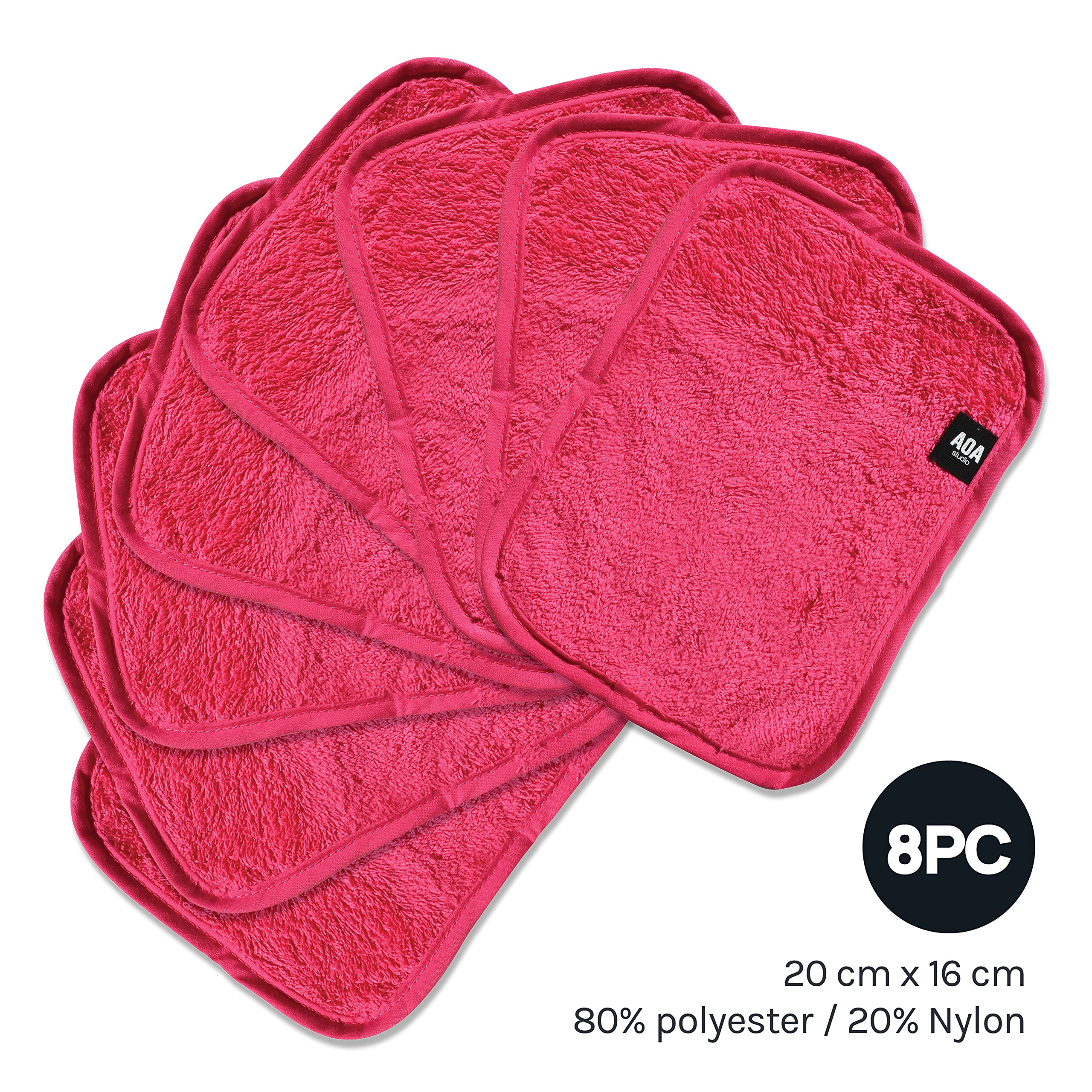 Aoa Studio Microfiber Face Cloth Makeup Erase Remover Face Towels Reusable Microfiber Cleansing Towel Remove Makeup With Water7.