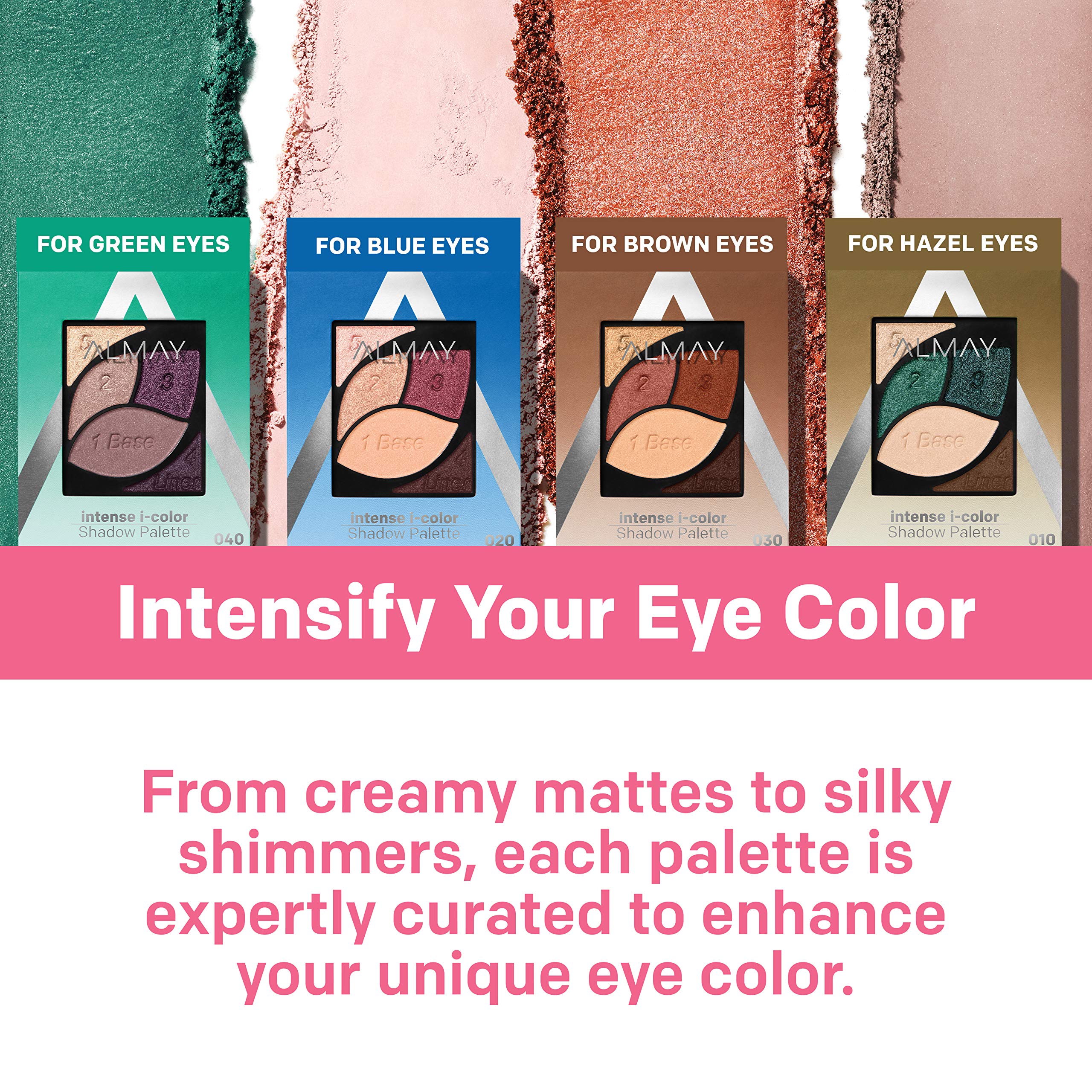 Almay Eyeshadow Palette - Longlasting, Primer Enriched with Vitamin E, Hypoallergenic, 0.1 Oz, 040 Green Eyes