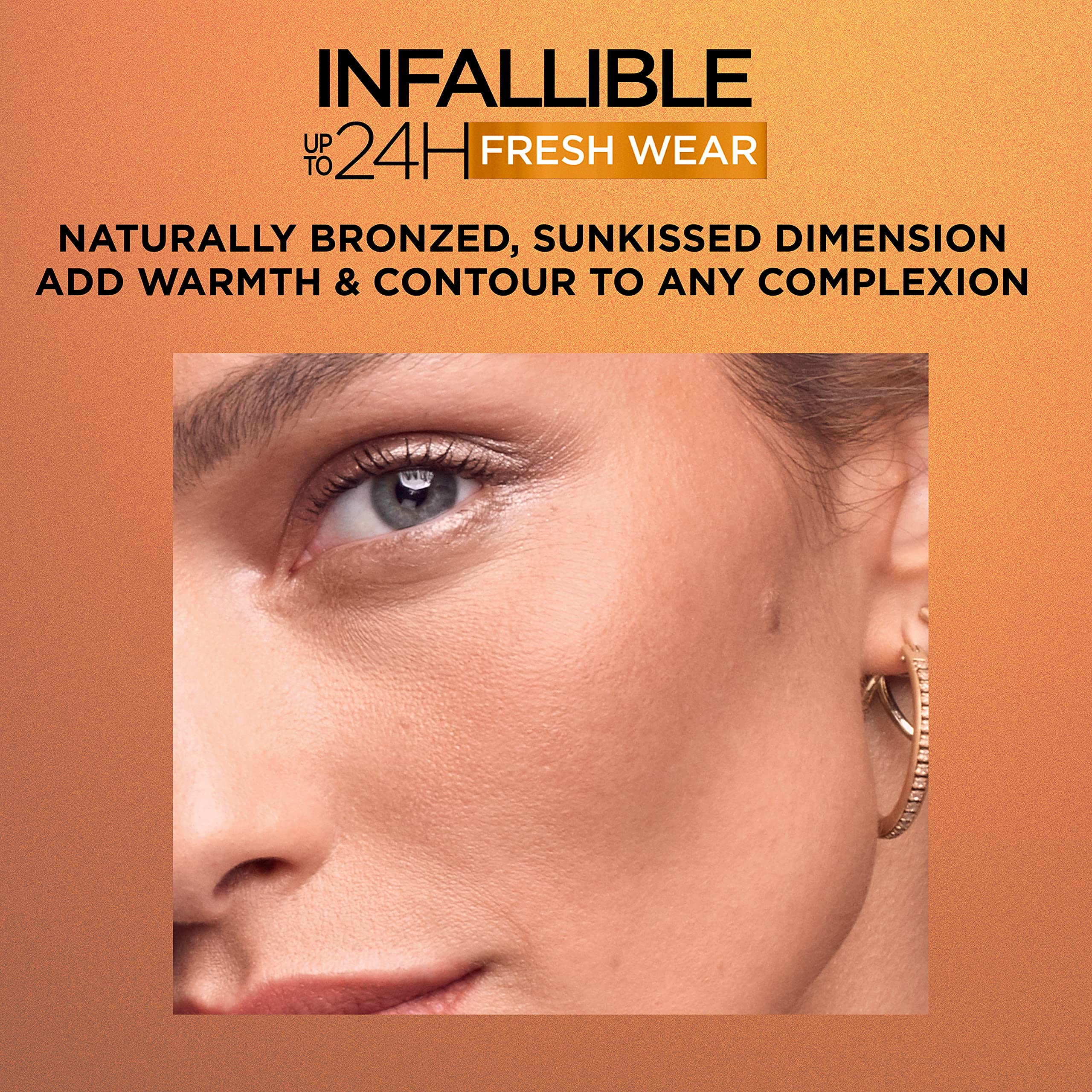 Loraal Paris Infallible Up To 24H Fresh Wear Soft Matte Longwear Bronzer Waterproof, Heatproof, Transfer, Humidity And Sweatproo