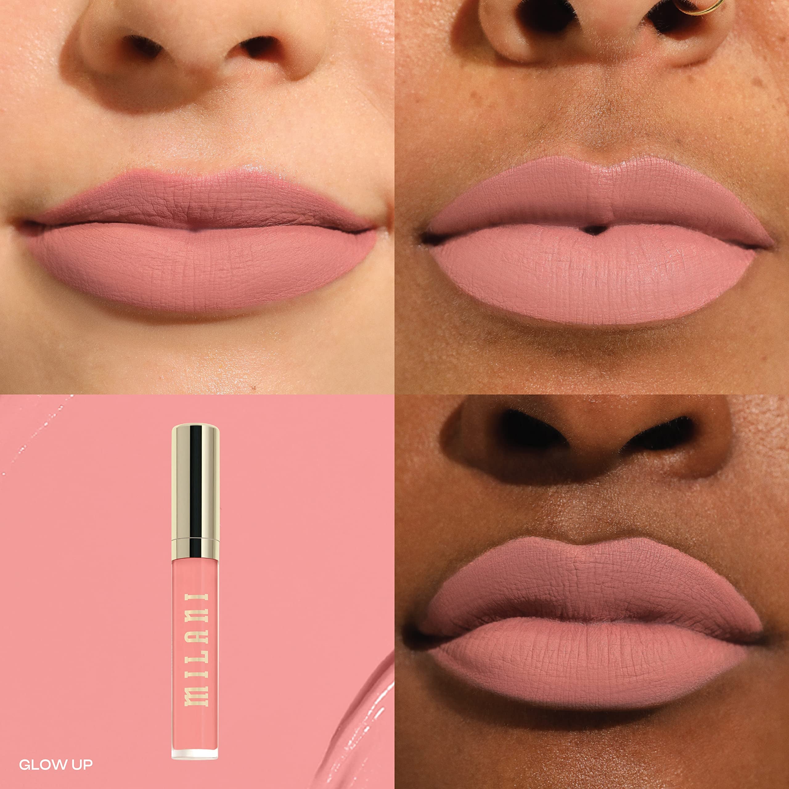 Milani Stay Put Longwear Liquid Lipstick - Smudge-Proof, Kiss-Proof, And Fade-Resistant Formula For All-Day Wear - Glow Up
