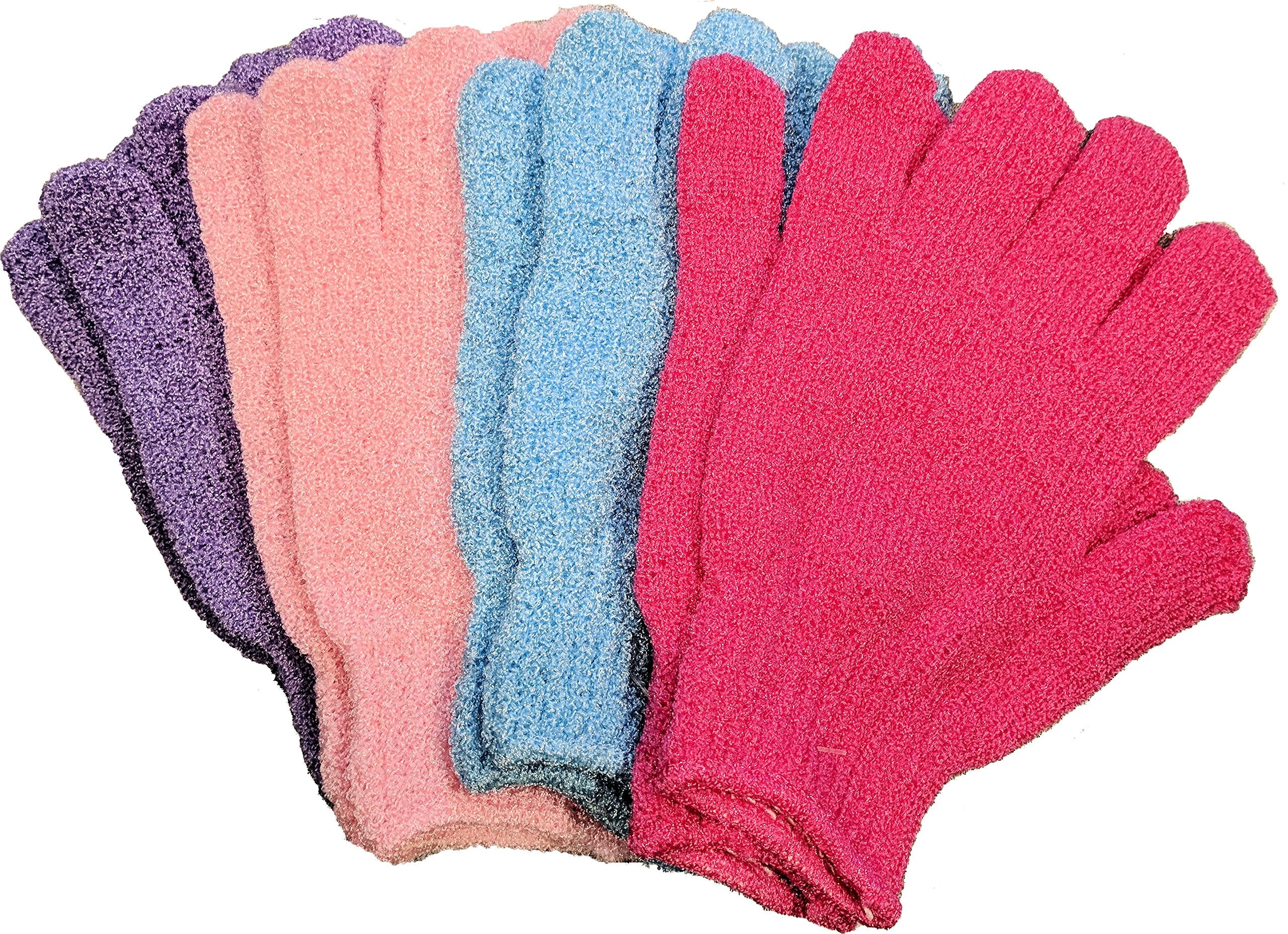 Daylee Naturals Exfoliating Bath Gloves 4 Pairs