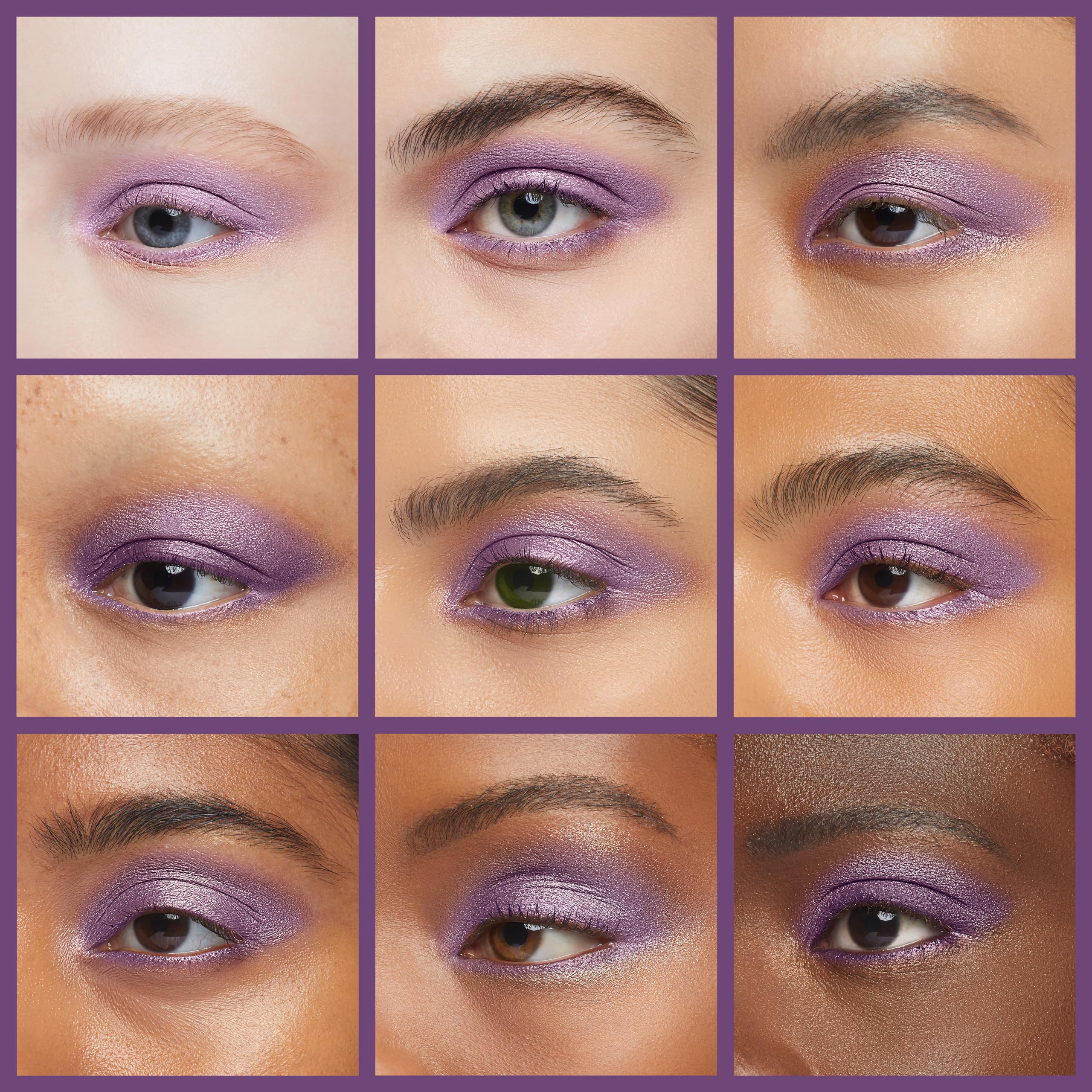 Pure Ziva Mardi Gras Shimmering Purple Pink Violet Pressed Powder Single Vegan Eyeshadow; Talc, Paraben & Cruelty Free