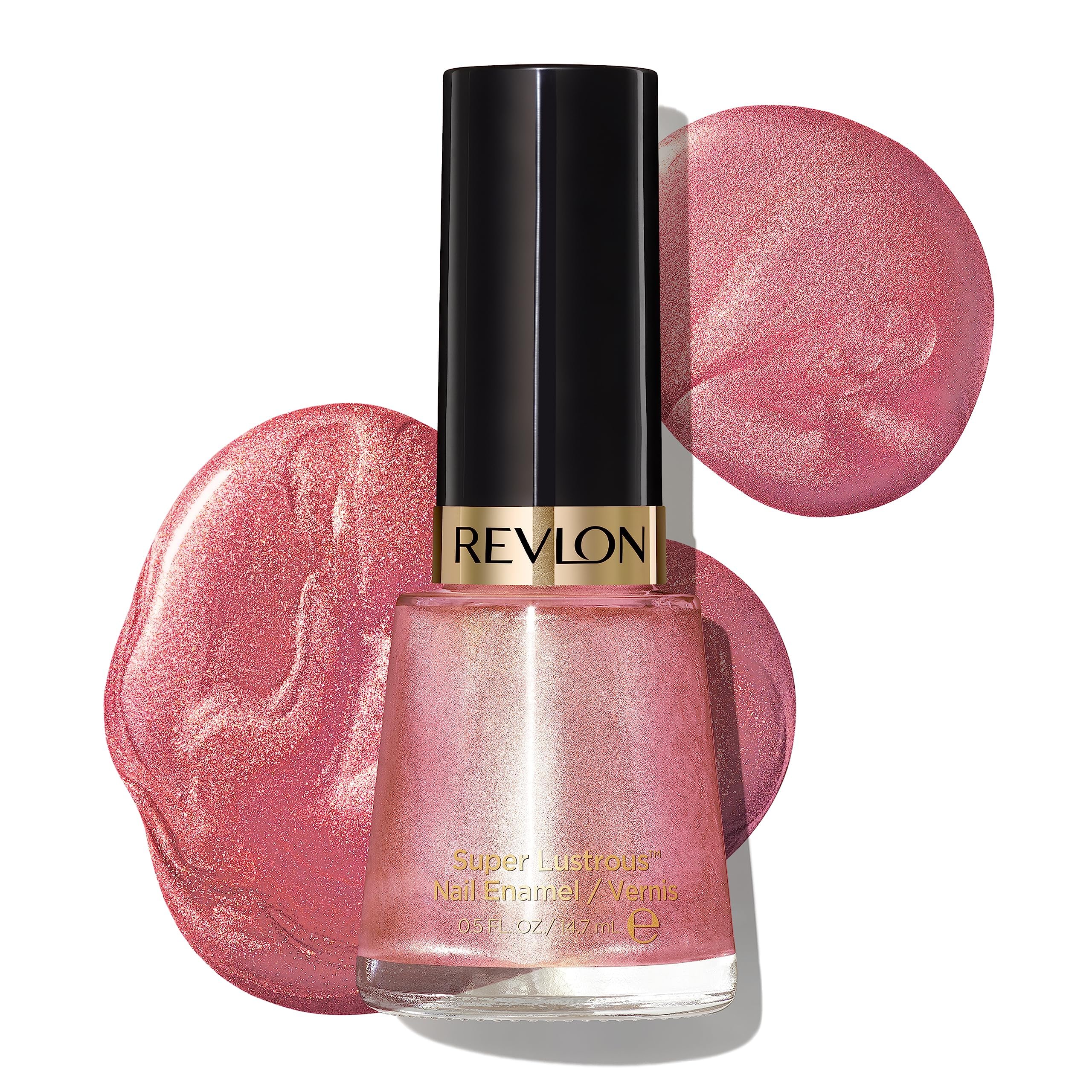Revlon Super Lustrous Nail Polish, Chip-Resistant & Longwear Formula, High Shine Finish, 125 Blushing, 0.5 Fl Oz