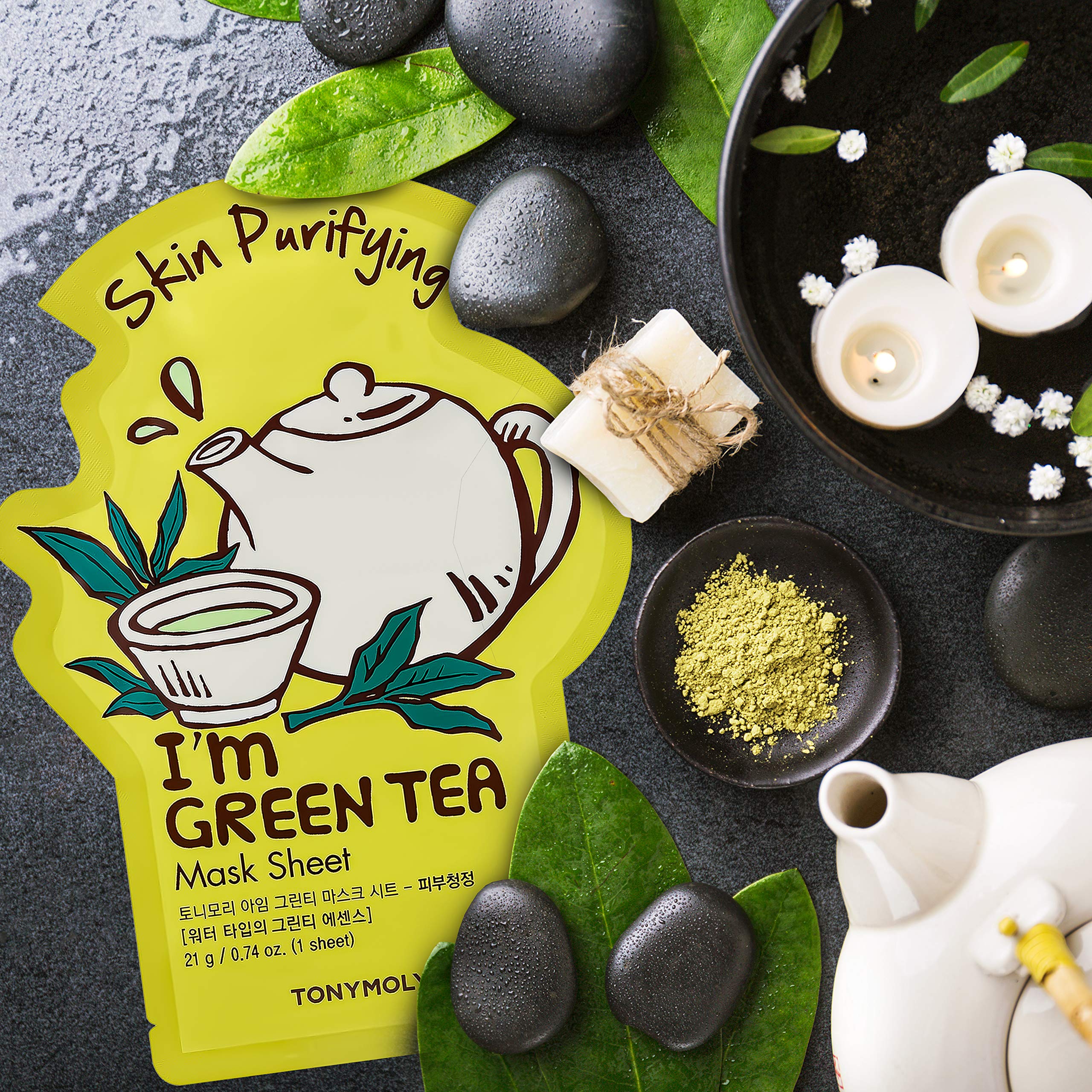 Tonymoly I'M Real Green Skin Purifying Tee Mask, Pack Of 1
