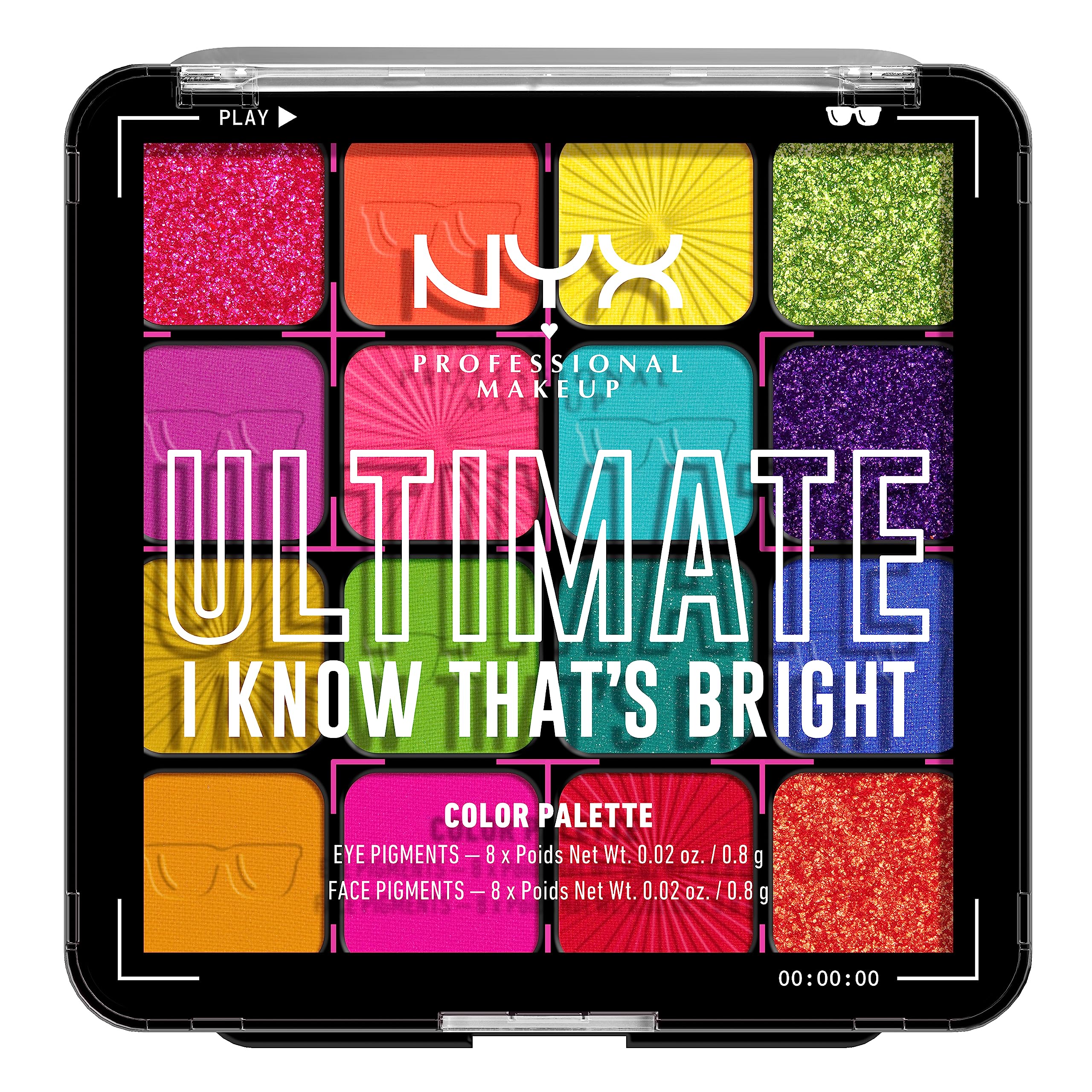 NYX PROFESSIONAL MAKEUP Ultimate Shadow Palette, Eyeshadow Palette - Festival Edition
