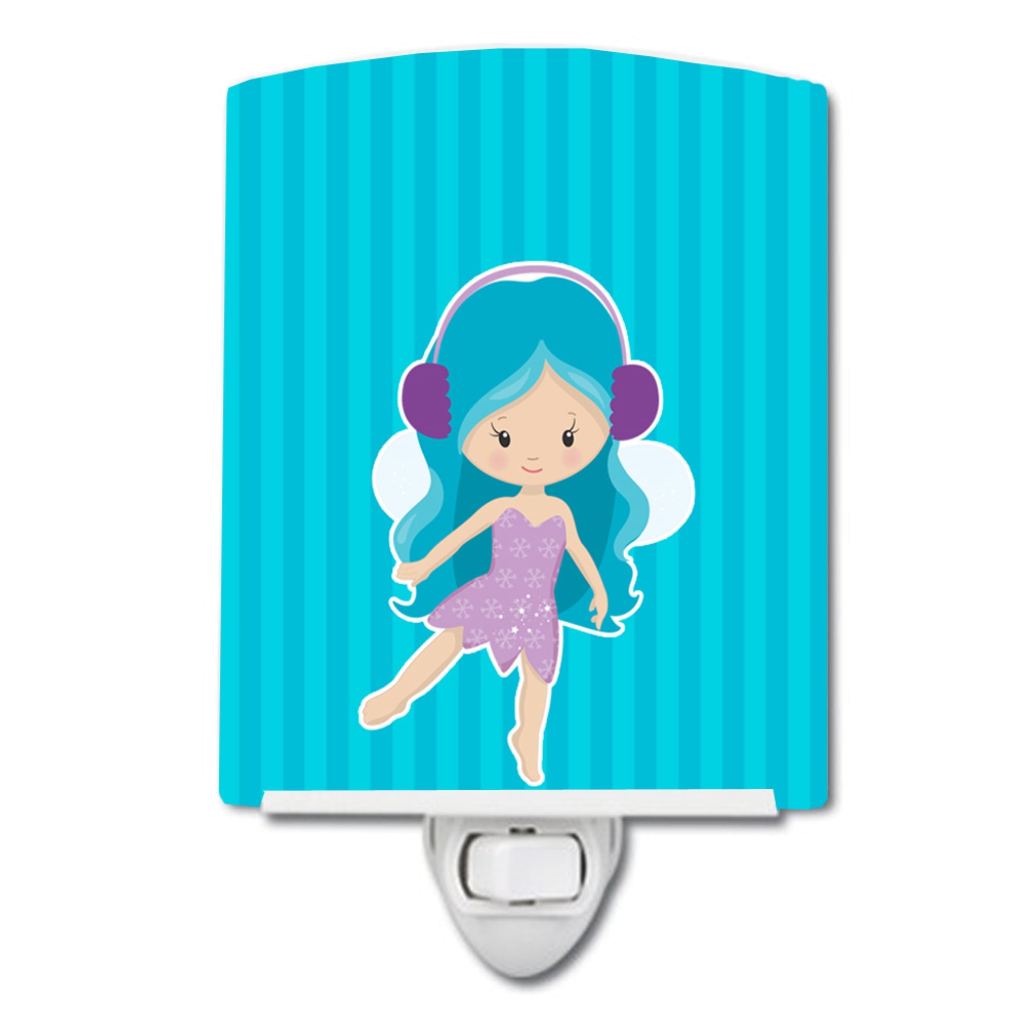  Inchcarolines Treasures Blue Haired Fairy Ceramic Night Light, Blue, 6 Inch Inch X 4 Inch Inch, Bb9147Cnl Inch