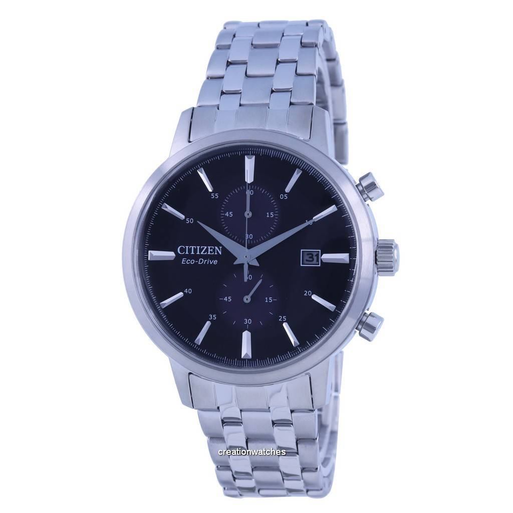 Citizen Classic Chronograph Black Dial Stainless Steel EcoDrive Ca706088E MenS Watch