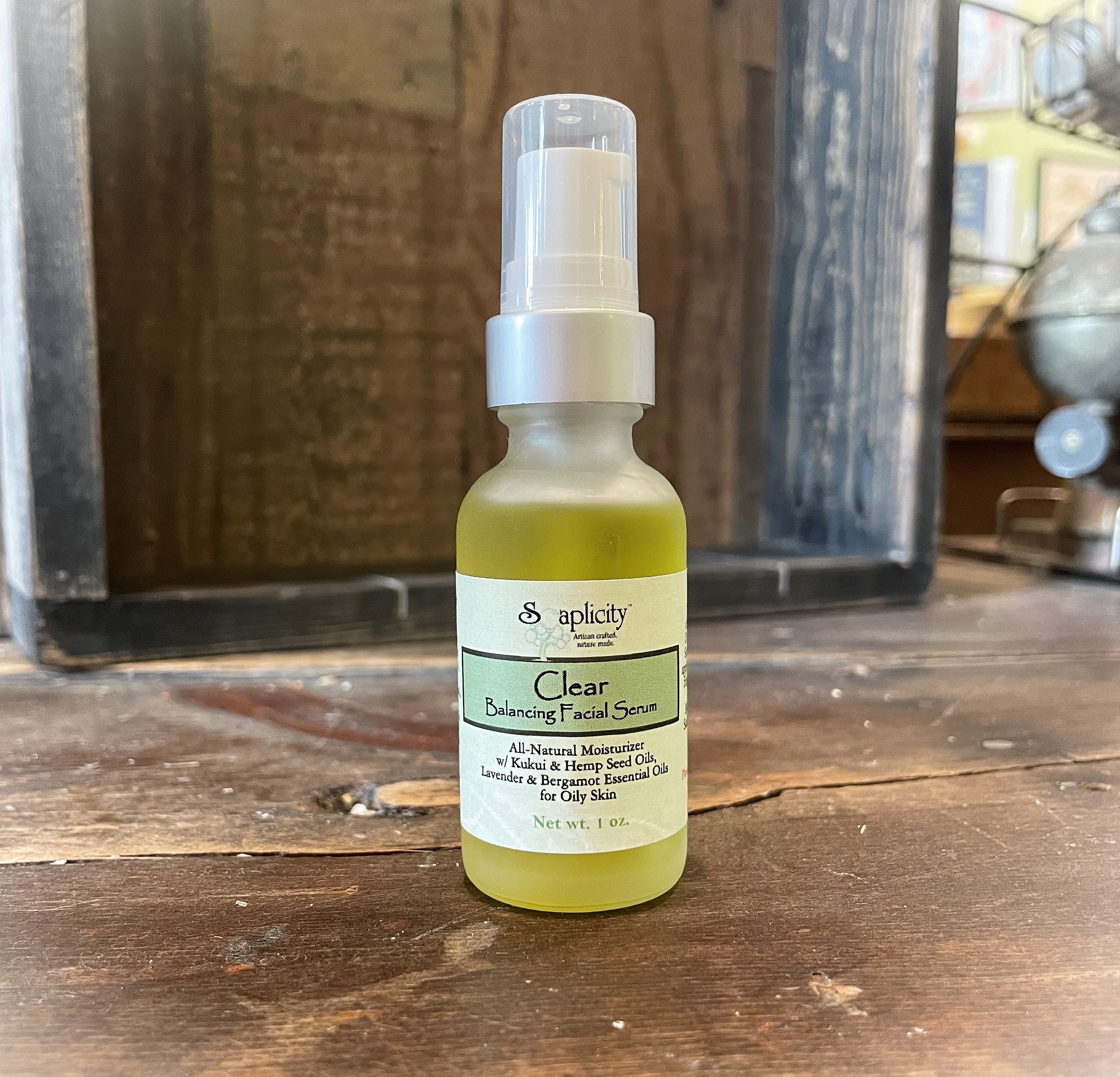Clear Moisturizing Facial Serum for Oily Skin